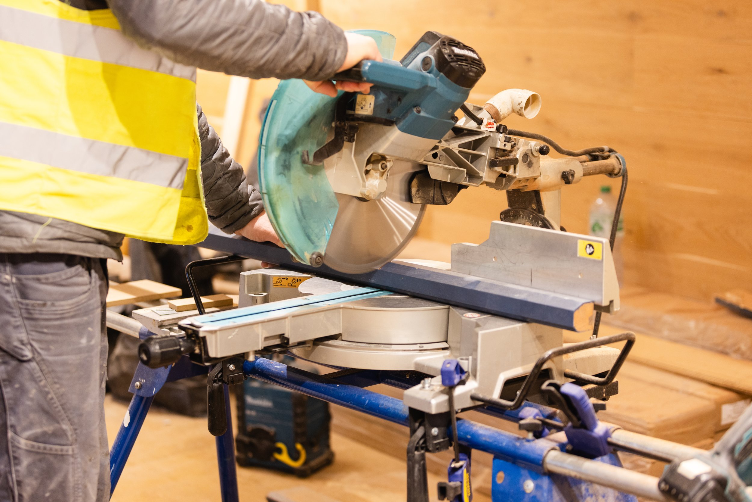 Bespoke joinery for a shopfront re-fit of a retail store