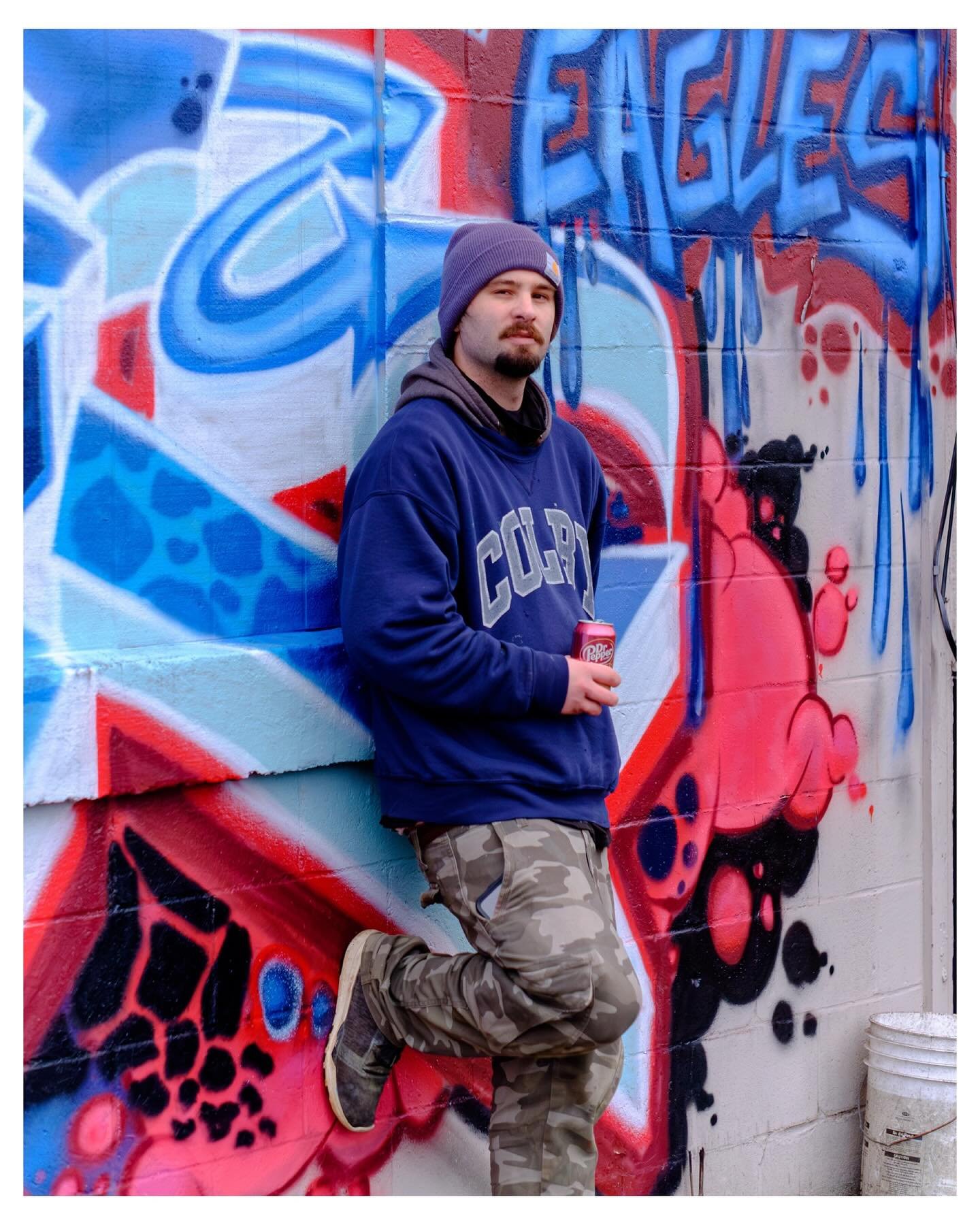 Local Artist Dom Dexter with his commissioned piece in Oakland - Messalonskee Eagles 
-
-
-
-
-
#photooftheday #portrait #maine #artist #messalonskee