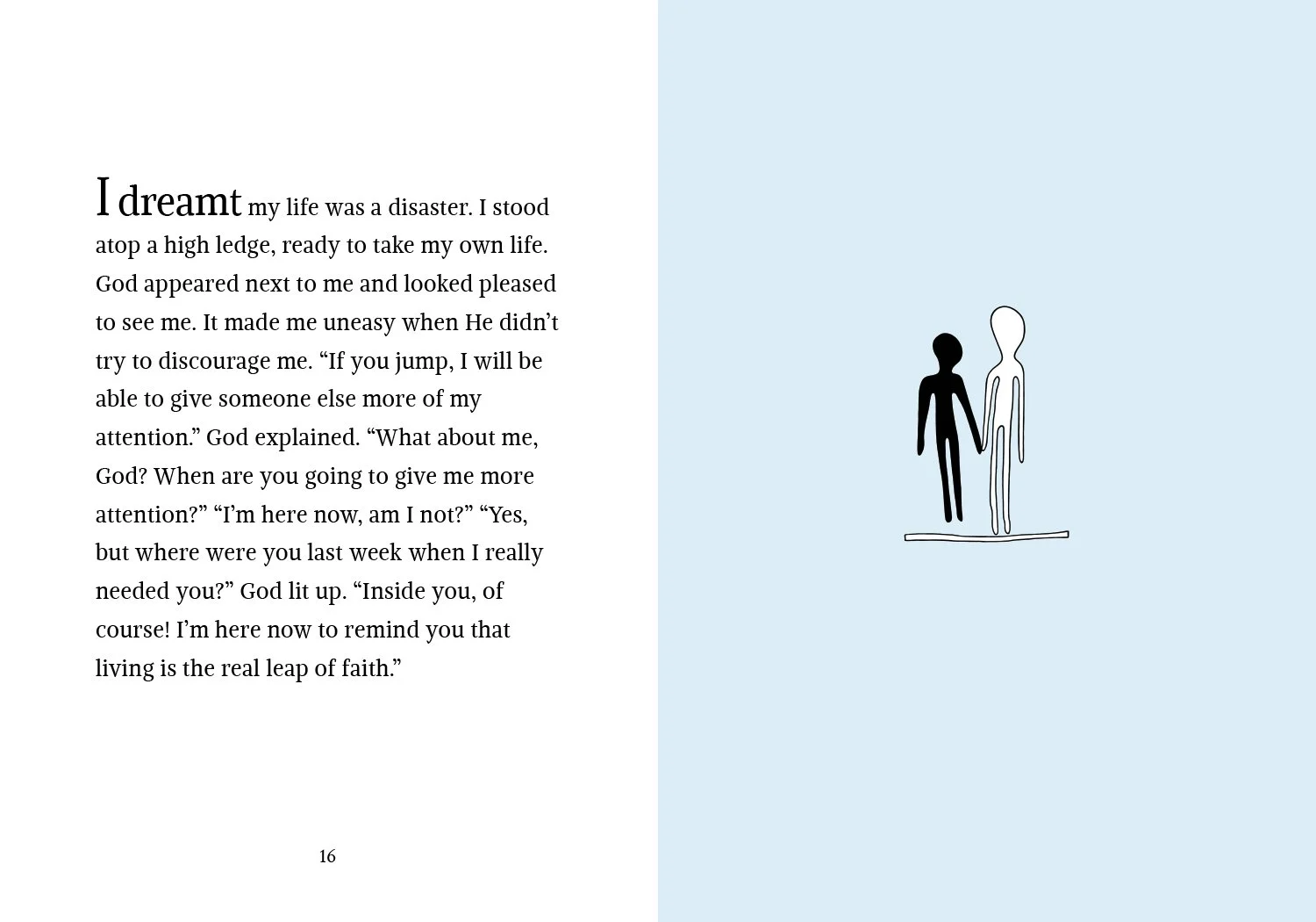 God Made Me from Spare Parts - Faith parable, Page 16 from the book with an illustration by Tji.