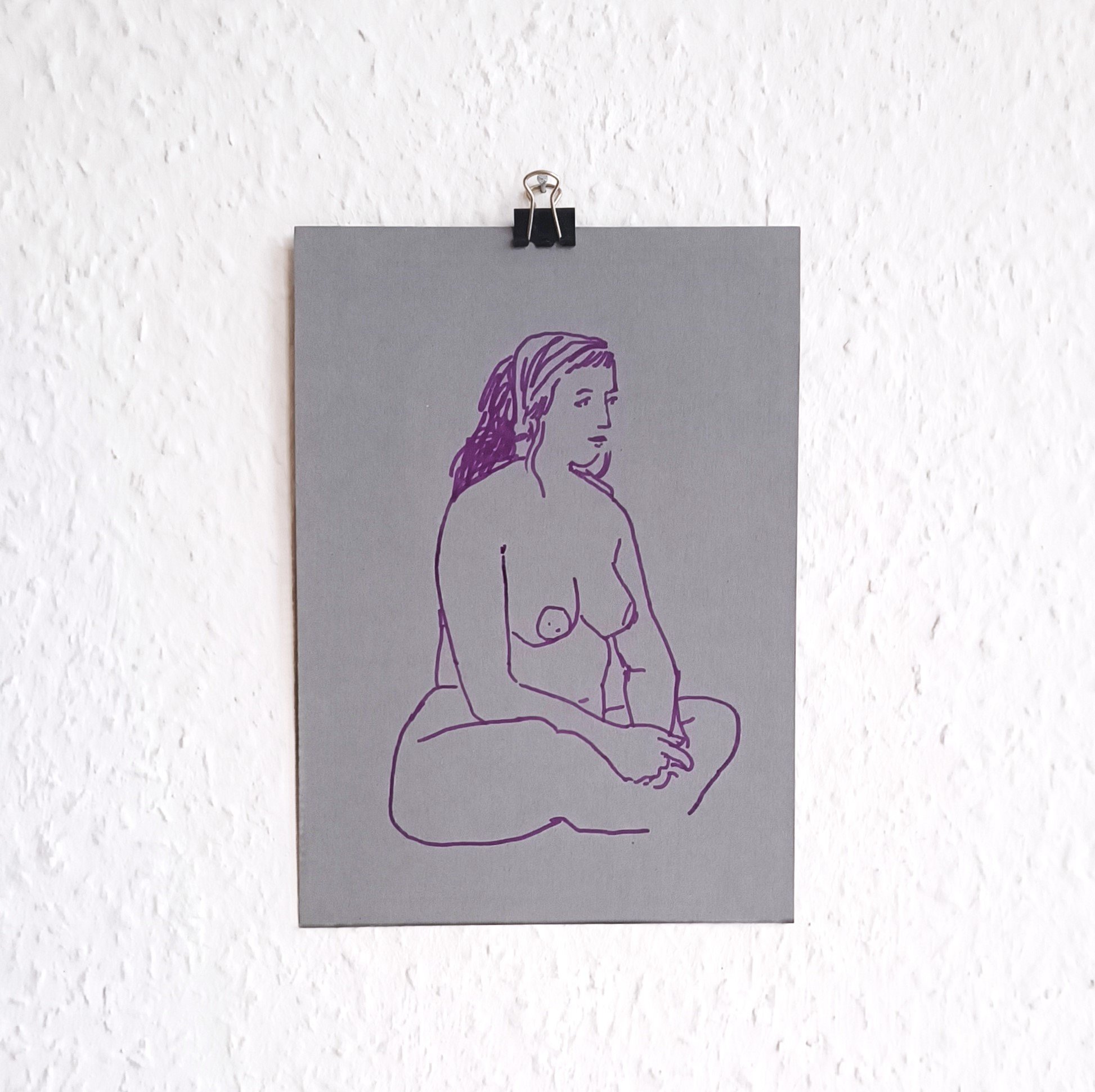 Akt-Original grauviolett