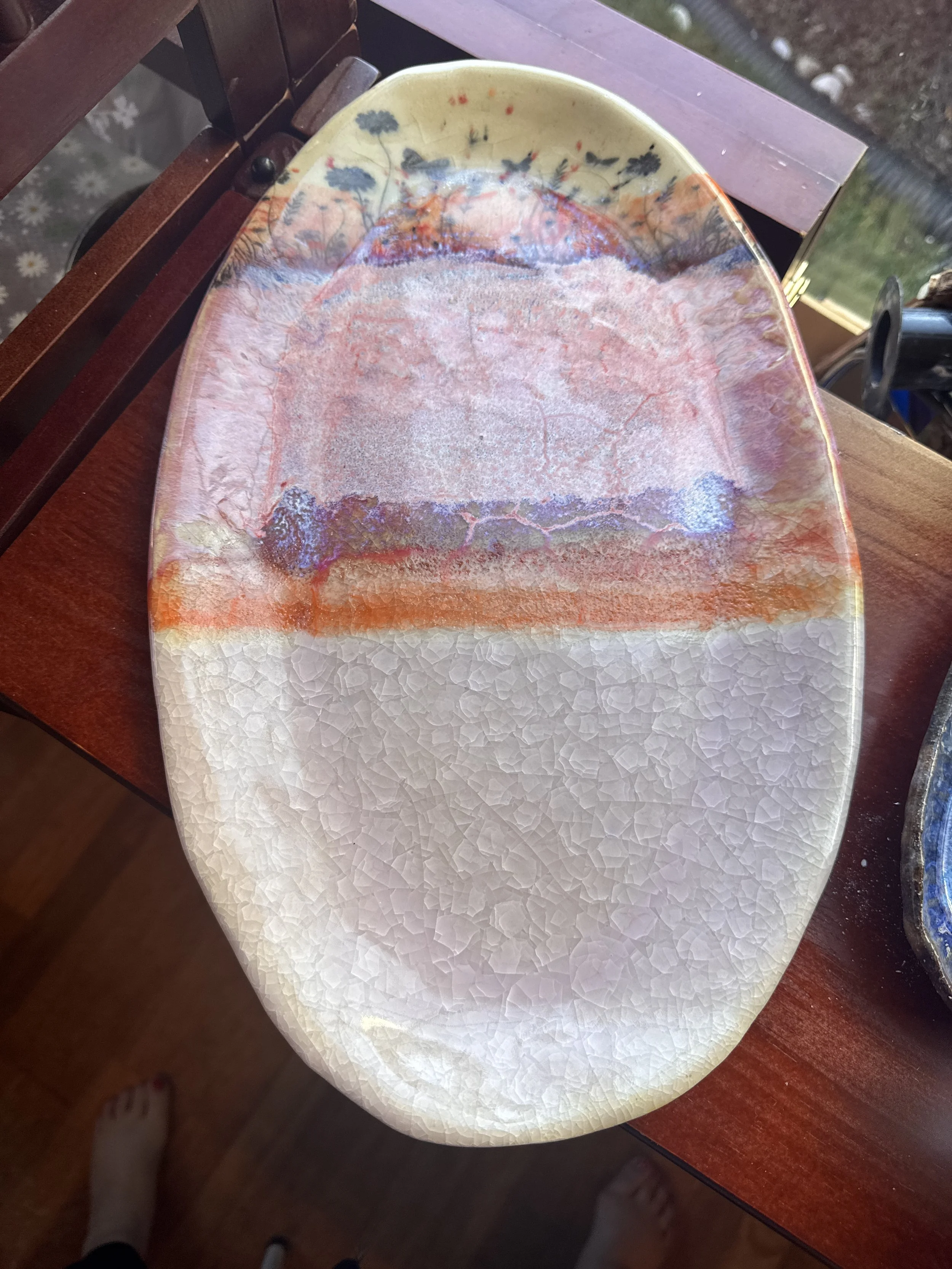 Fire and Ice Field Serving Platter