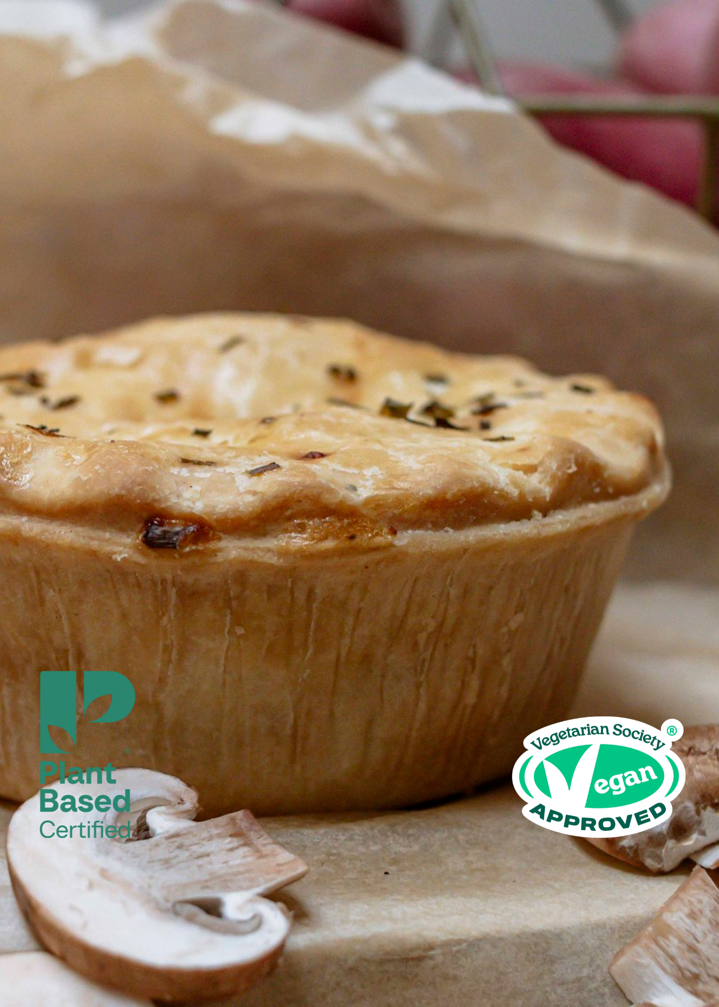 Gluten-Free Mushroom Bourguignon Pie 300g