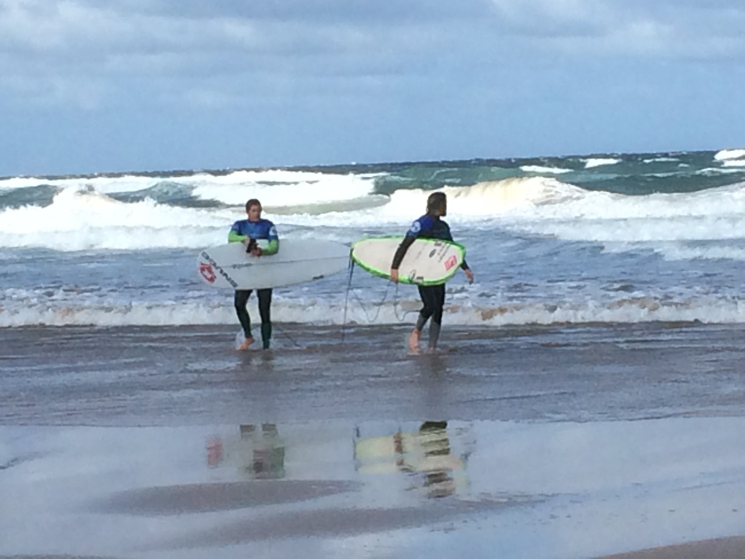 Image of surfers at Fistral Beach during Boardmasters Champoinships
