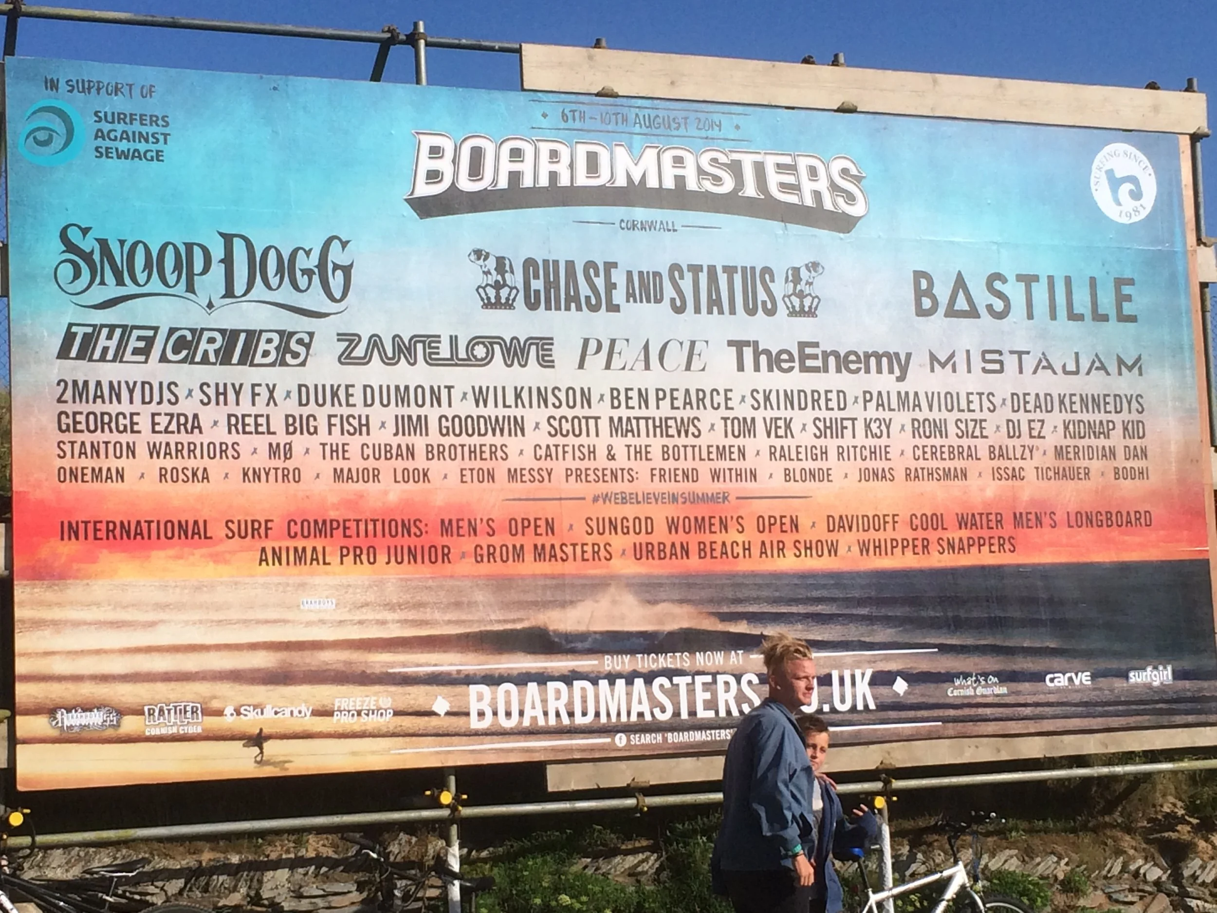 Boardmasters line up poster