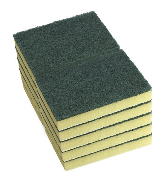 Green and Yellow Sponge Scourer / 10