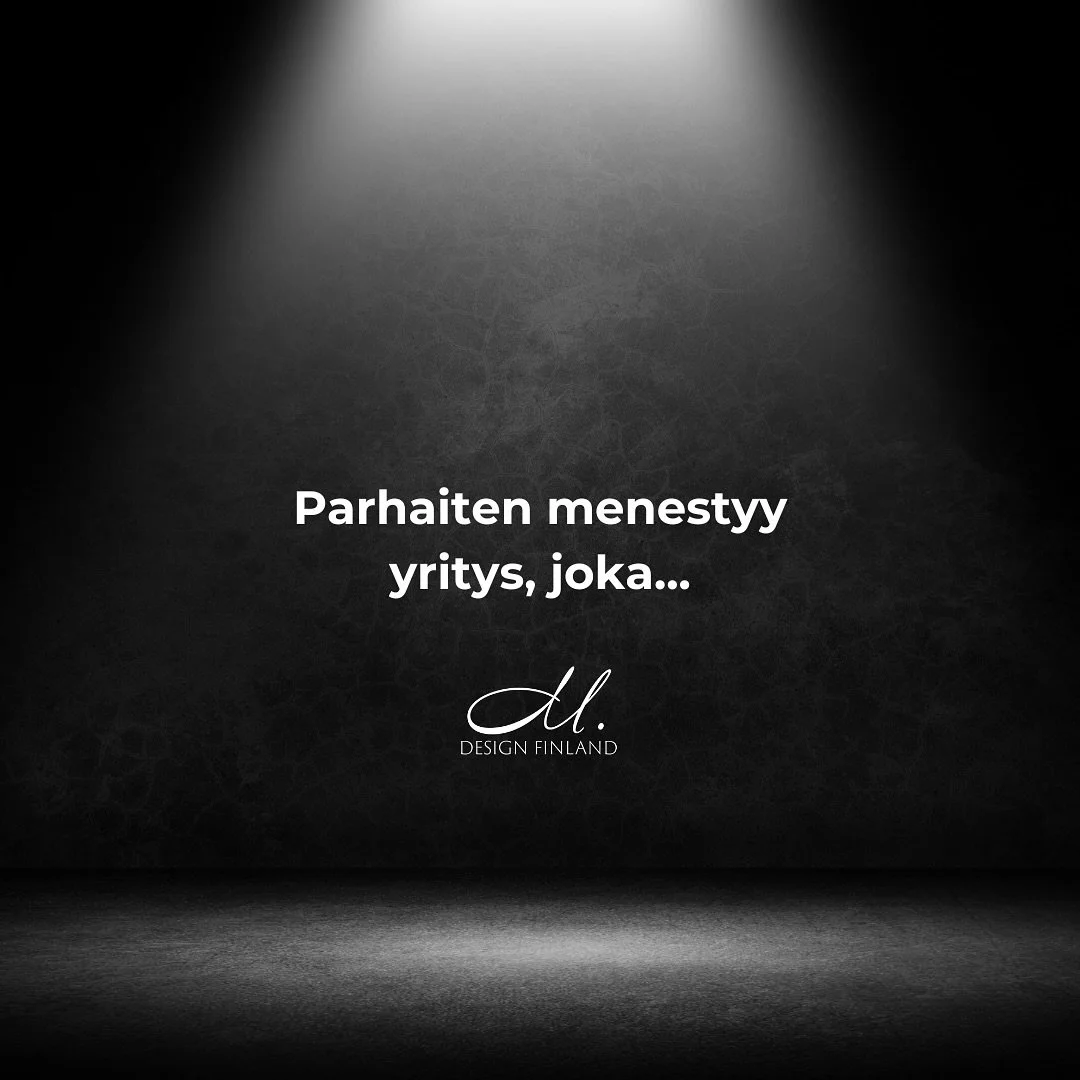 Parhaiten menestyy yritys, joka osaa delegoida.

Yrityksesi menestys ei ole kiinni siit&auml;, mit&auml; kaikkea teet itse. Vaan siit&auml;, ett&auml; tied&auml;t, mit&auml; kannattaa delegoida.
Visuaalinen ja laadukas sis&auml;lt&ouml; on yksi niist