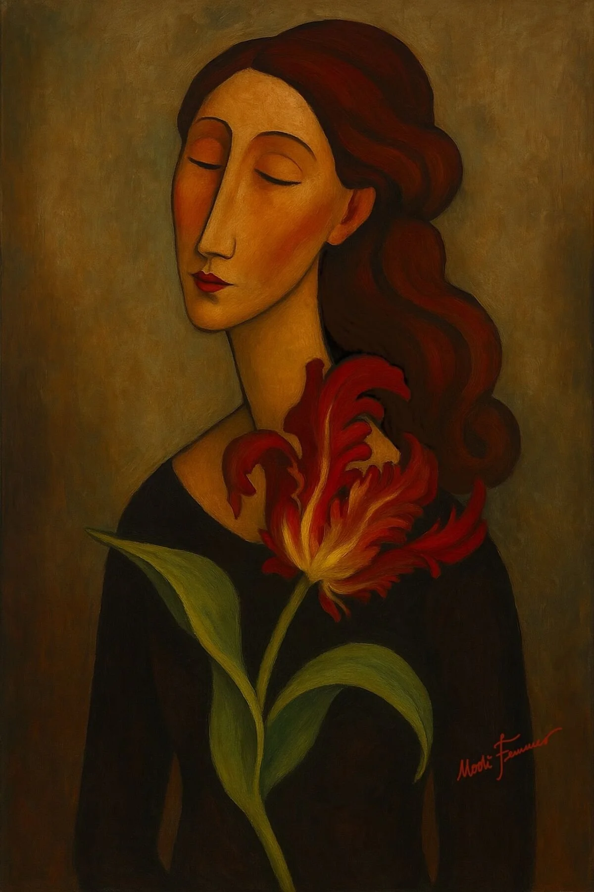 She bloomed inwardly, in places no one could see