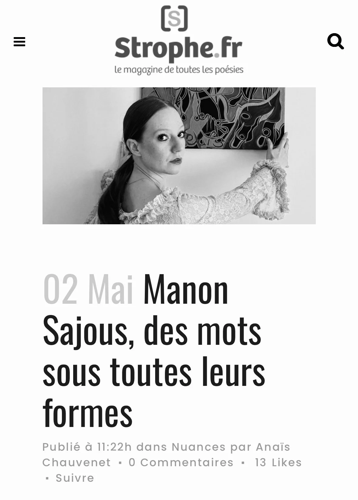 2 mai 2025 / STROPHE.FR