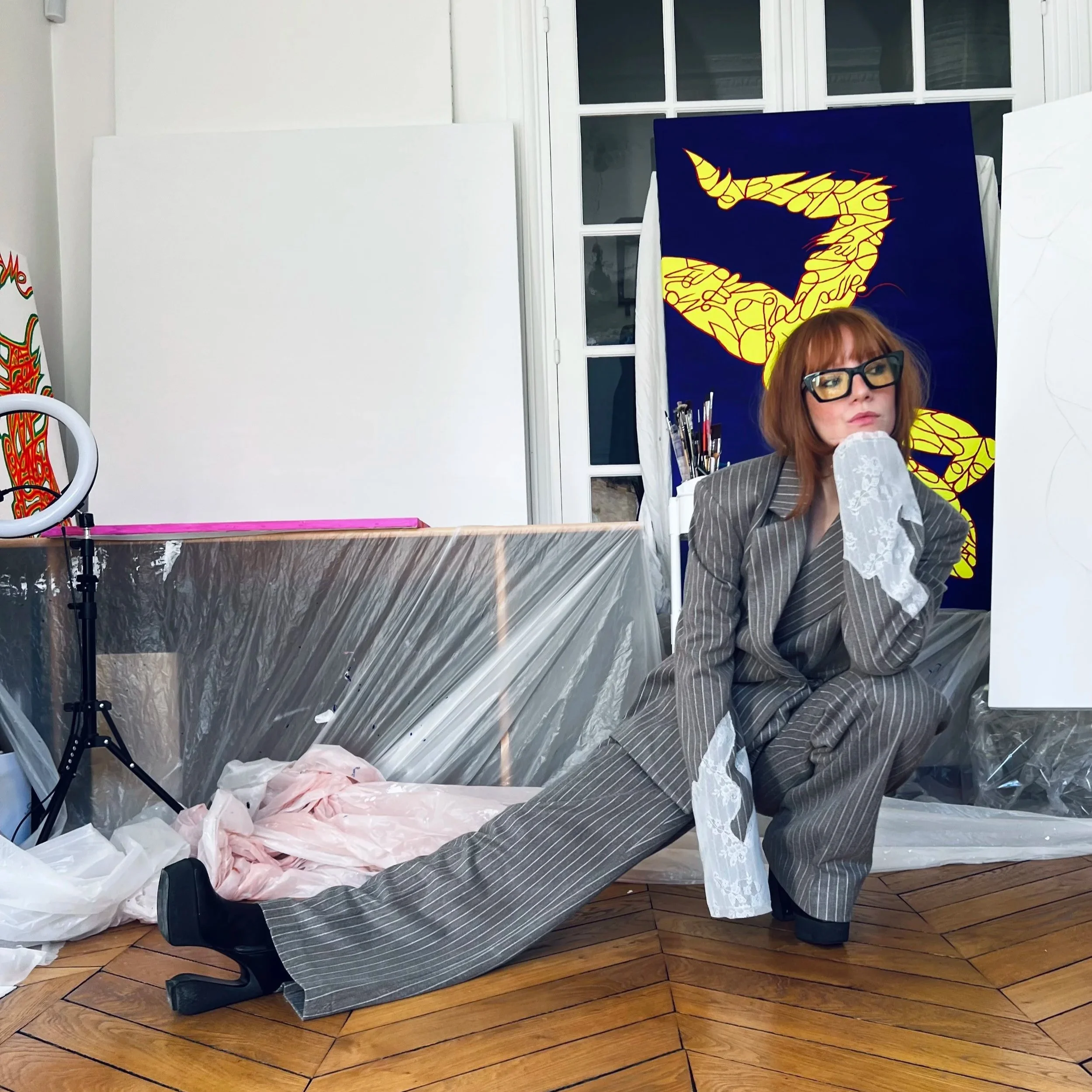 artiste, oeuvres d'arts, atelier, rousse, paris, studio, paroles des corps