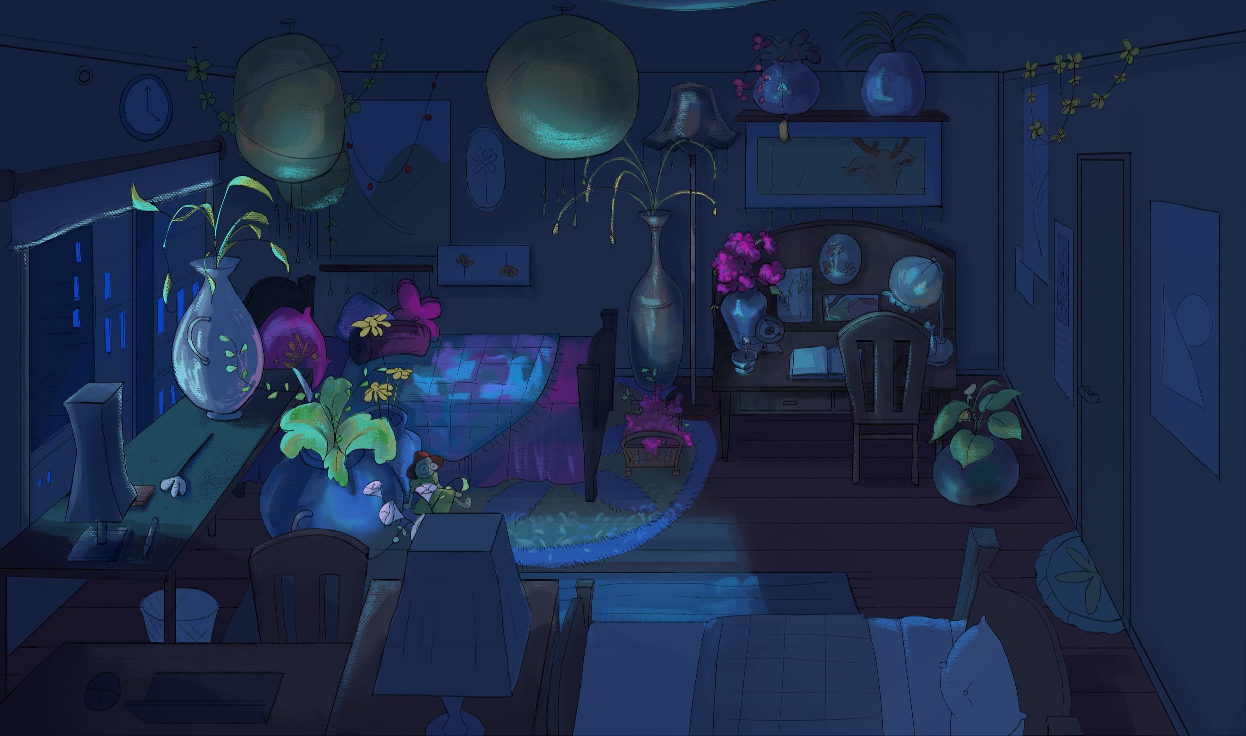 2024---Background Paint by Dena Xia --- Background Layout and Director by Eni Xu --- Art Direction Jasmine Lin 