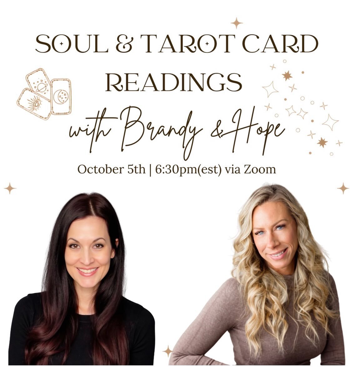 Live via Zoom. RSVP with link in bio. (Or send me a DM 😘)

On October 5th, I&rsquo;m doing something I haven&rsquo;t done in YEARS!

I&rsquo;m joining my colleague, Hope Taylor for a live virtual evening of mediumship, tarot, and astrology and if yo