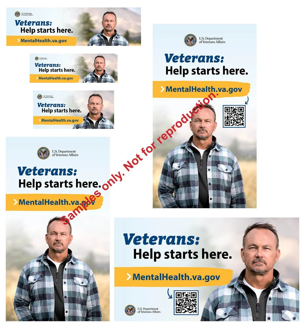 Veterans Affairs Ad Campaign samples