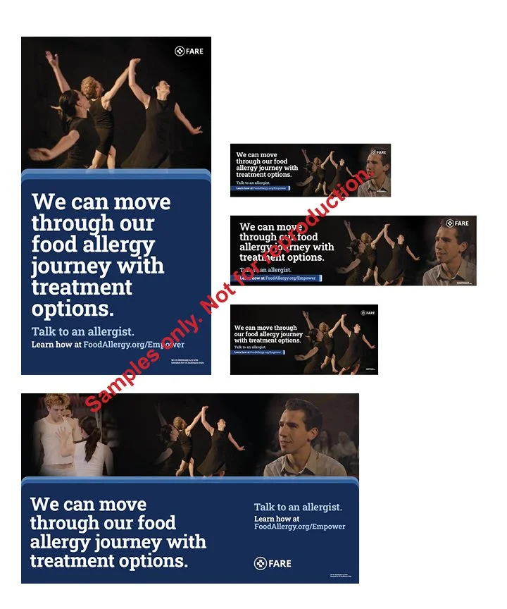 Samples of FARE digital ads in English