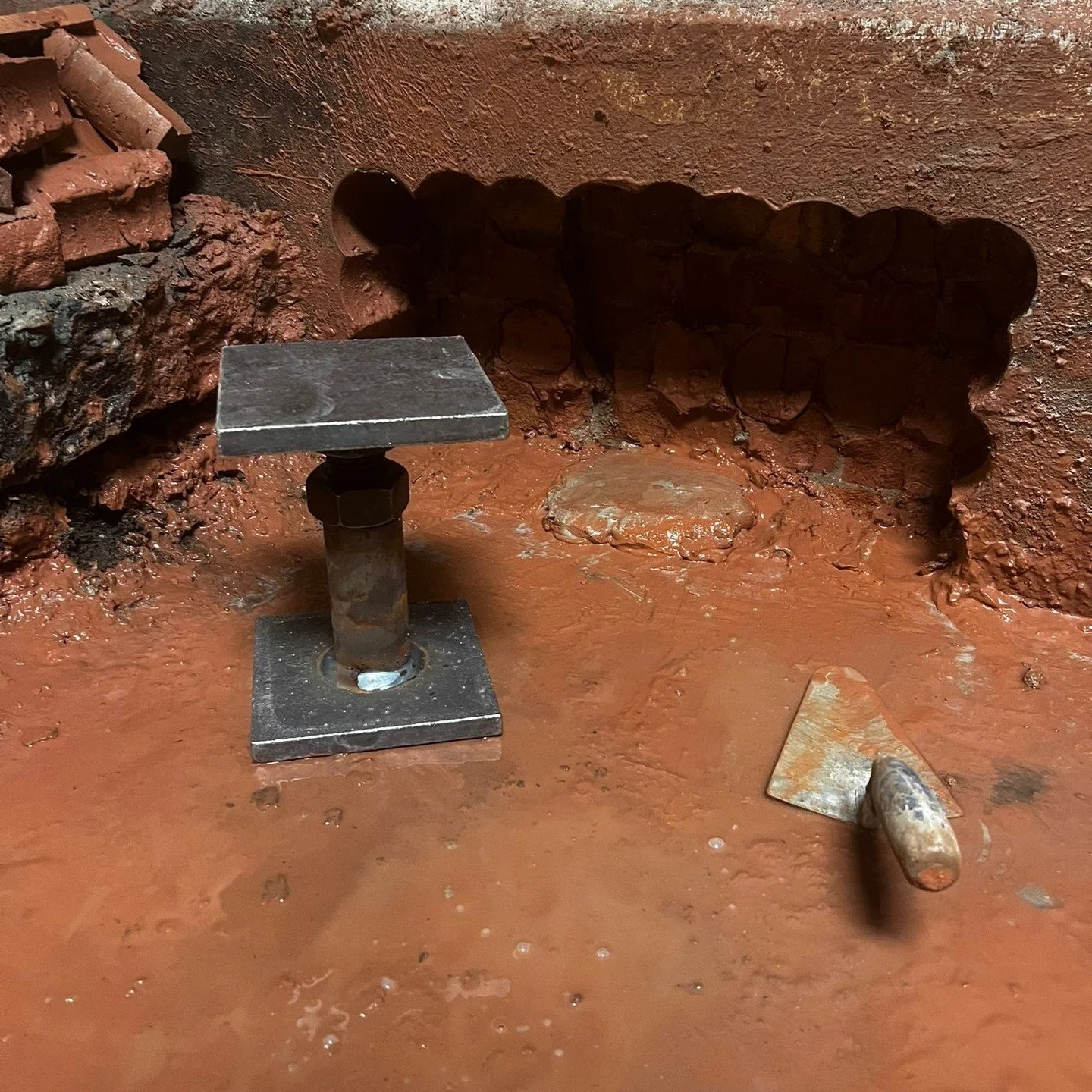 Vijzels plaatsen in de inkassingen.🏋️&zwj;♀️