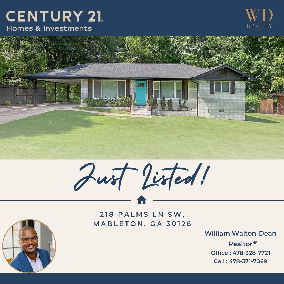 🎉 Just Listed! 🏡
Introducing 218 Palms Ln SW, Mableton, GA 30126— your next opportunity to find home sweet home!
This beautiful property is now on the market and ready for its next owner. Whether you’re a first-time buyer, looking to up