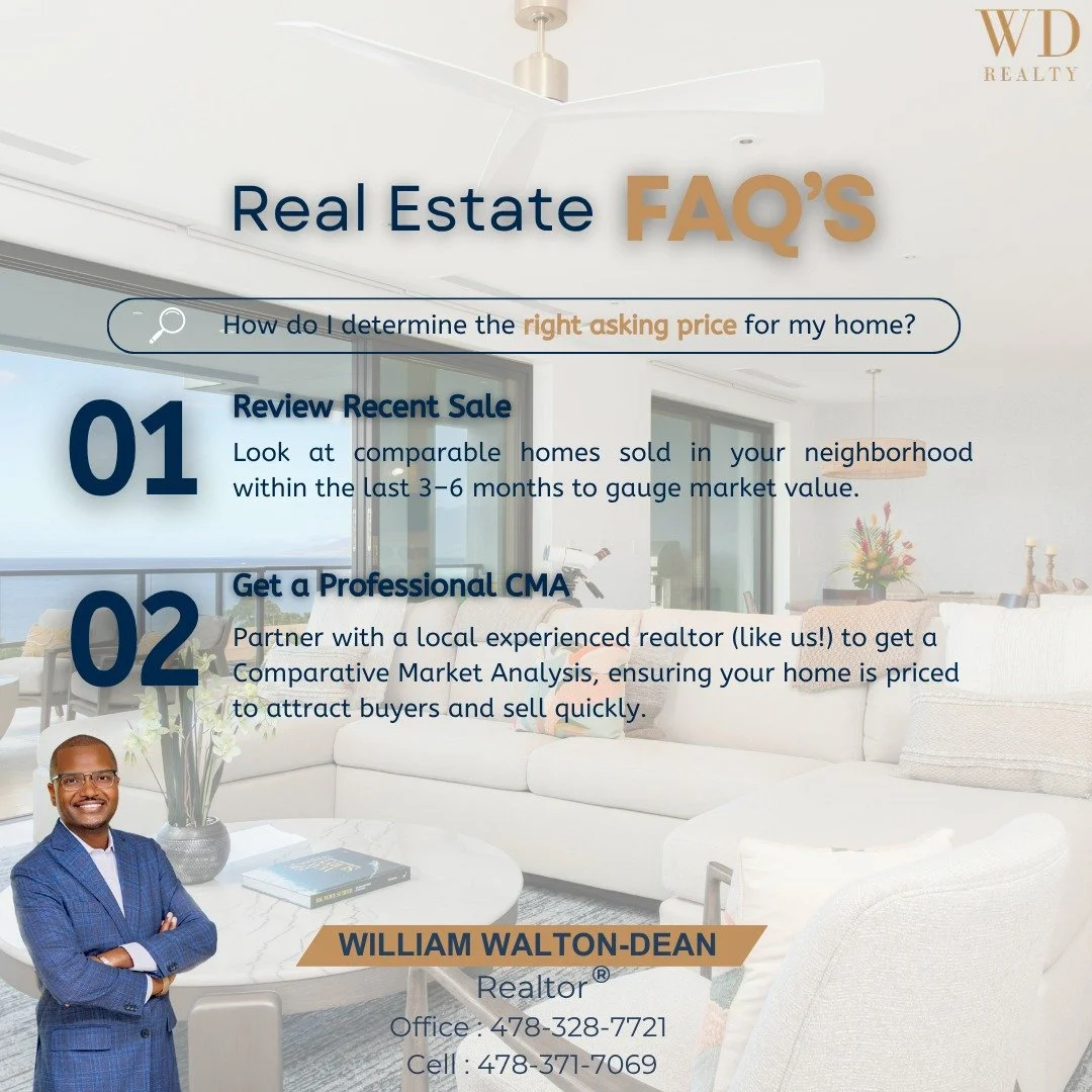 🏡 Wondering how to set the right asking price for your home?
Here are 2 key steps:
✅ Review recent sales in your neighborhood (last 3–6 months) to understand the market value.
✅ Get a professional CMA from a trusted realtor to ensure your h