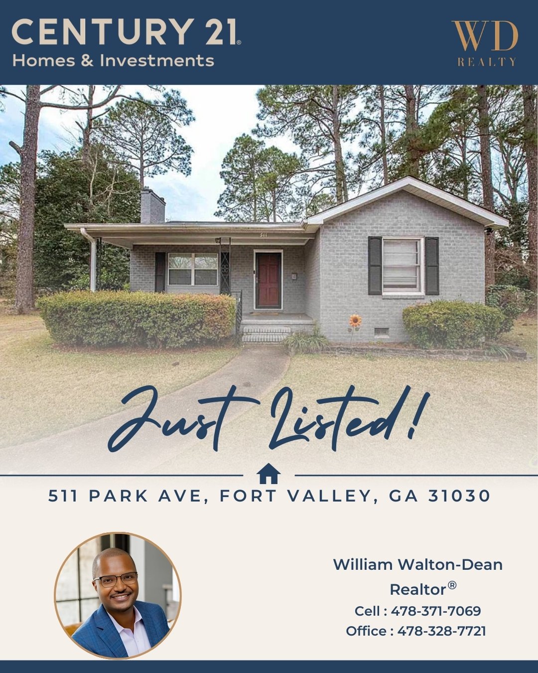 🏡 JUST LISTED | Fort Valley, GA

Just a 5-minute drive to Fort Valley State University, this 2-bedroom, 1-bath home at 511 Park Avenue is positioned for buyers who understand affordability, leverage, and long-term value.

✔️ Investors: Consistent re