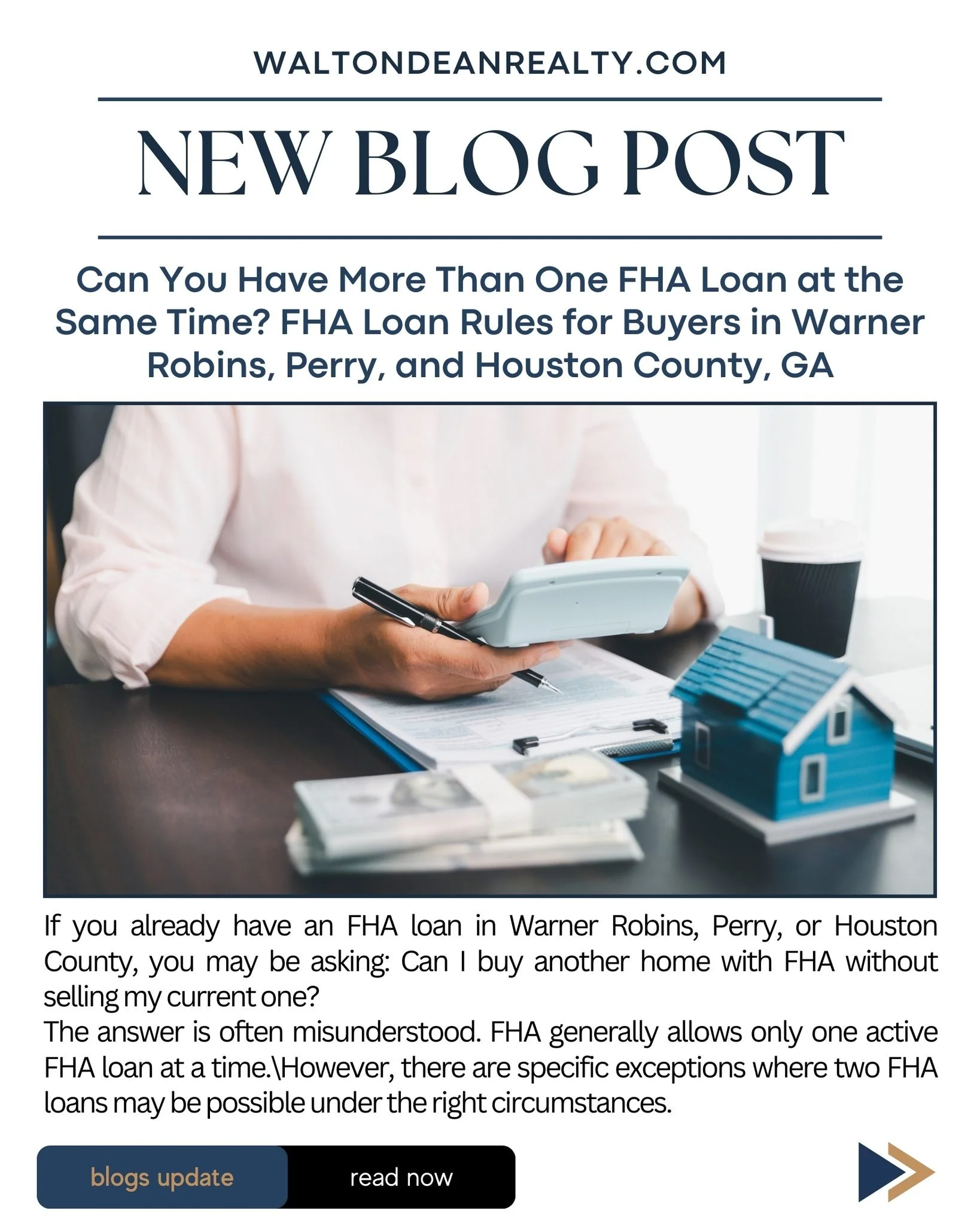 One of the most common questions in Middle Georgia:
Can you have two FHA loans at the same time?

Usually no.
Sometimes yes.

The difference depends on relocation, household changes, and how lenders document occupancy. Knowing this early can change h