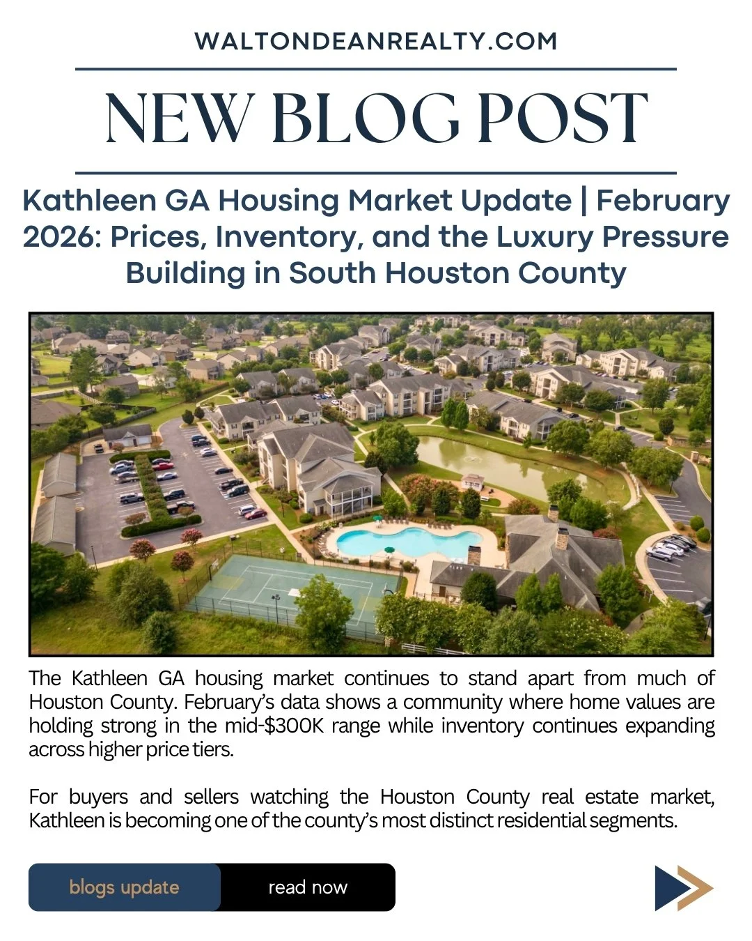 Kathleen, GA is no longer an &ldquo;affordable alternative&rdquo; market, it&rsquo;s becoming one of the most competitive new construction hubs in Houston County.

February 2026 data confirms a clear shift.
In the Kathleen GA real estate market, we&r