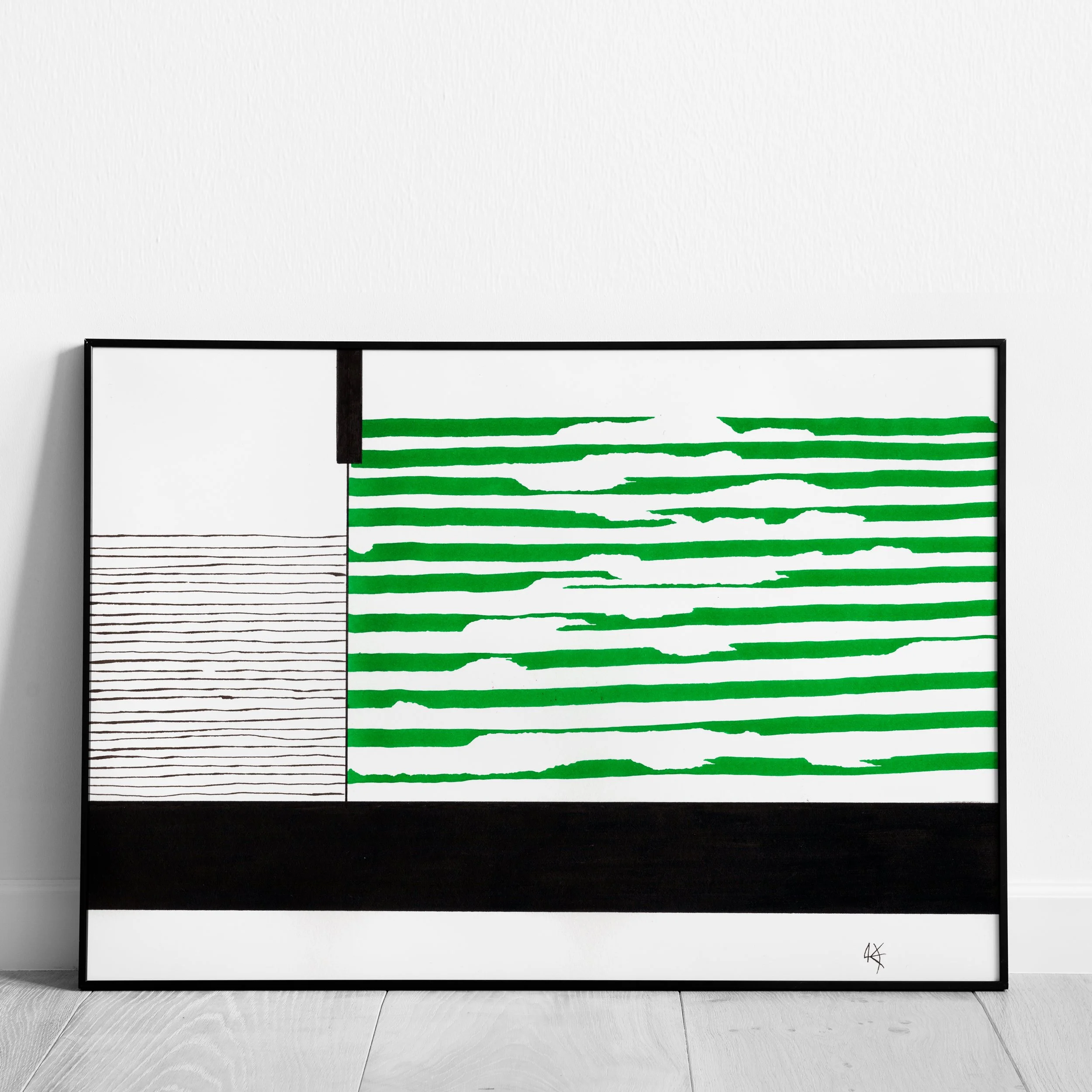 Composition 130724, 21x30 cm, Indian ink and gouache on paper. Price on request