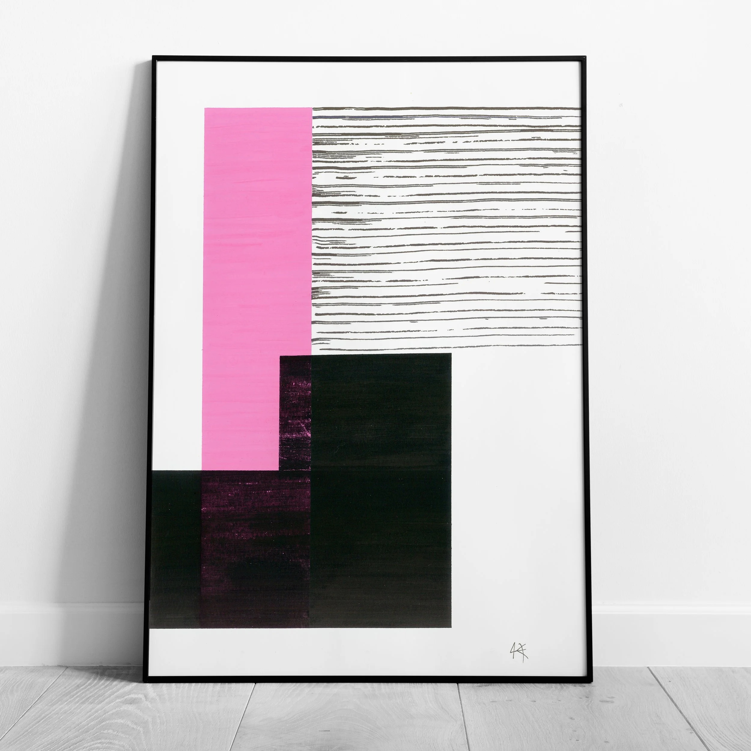 Composition 040424, 30x21 cm, Indian ink and gouache on paper. *SOLD*