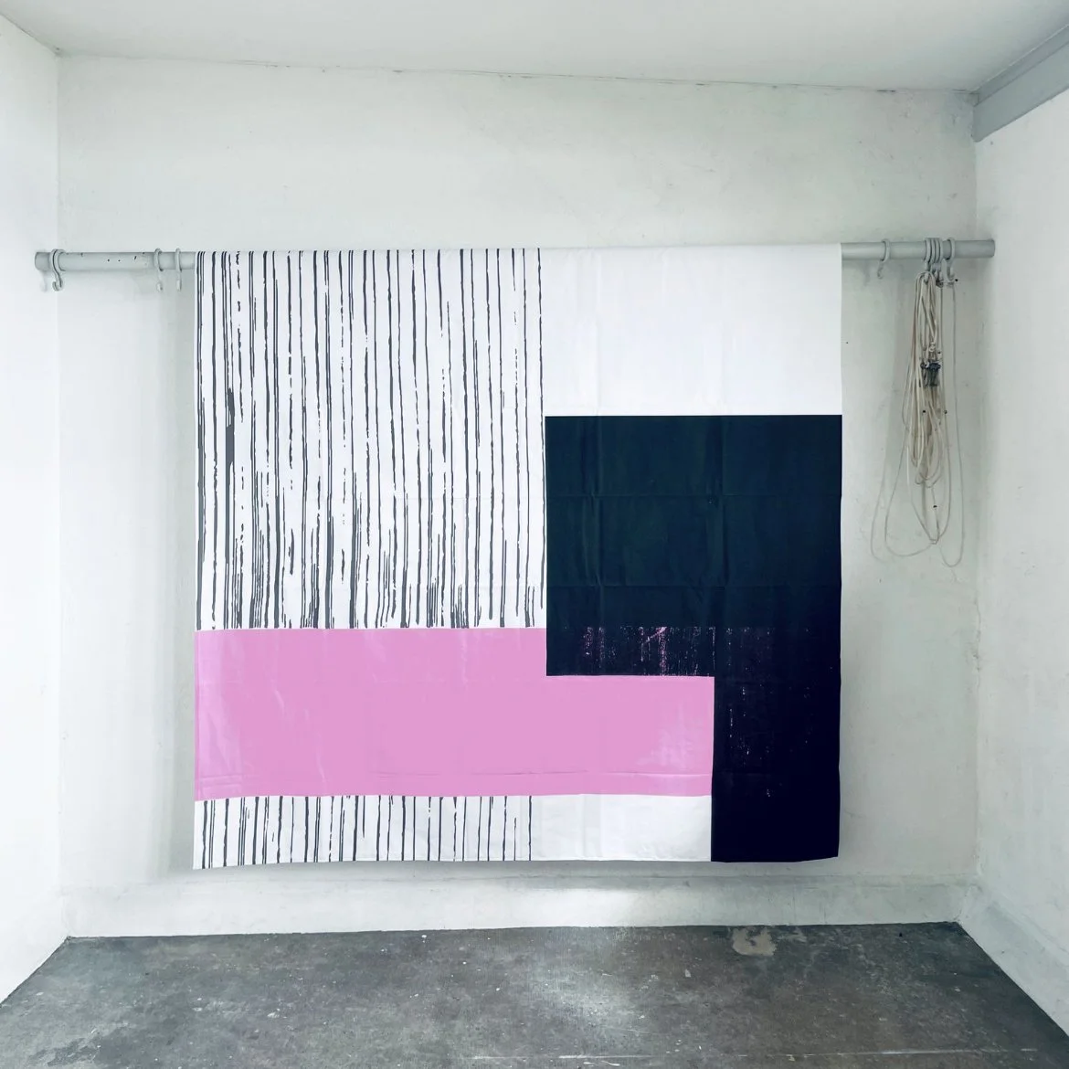 Textile Edition Shower Curtain with ZigZagZurich, available online