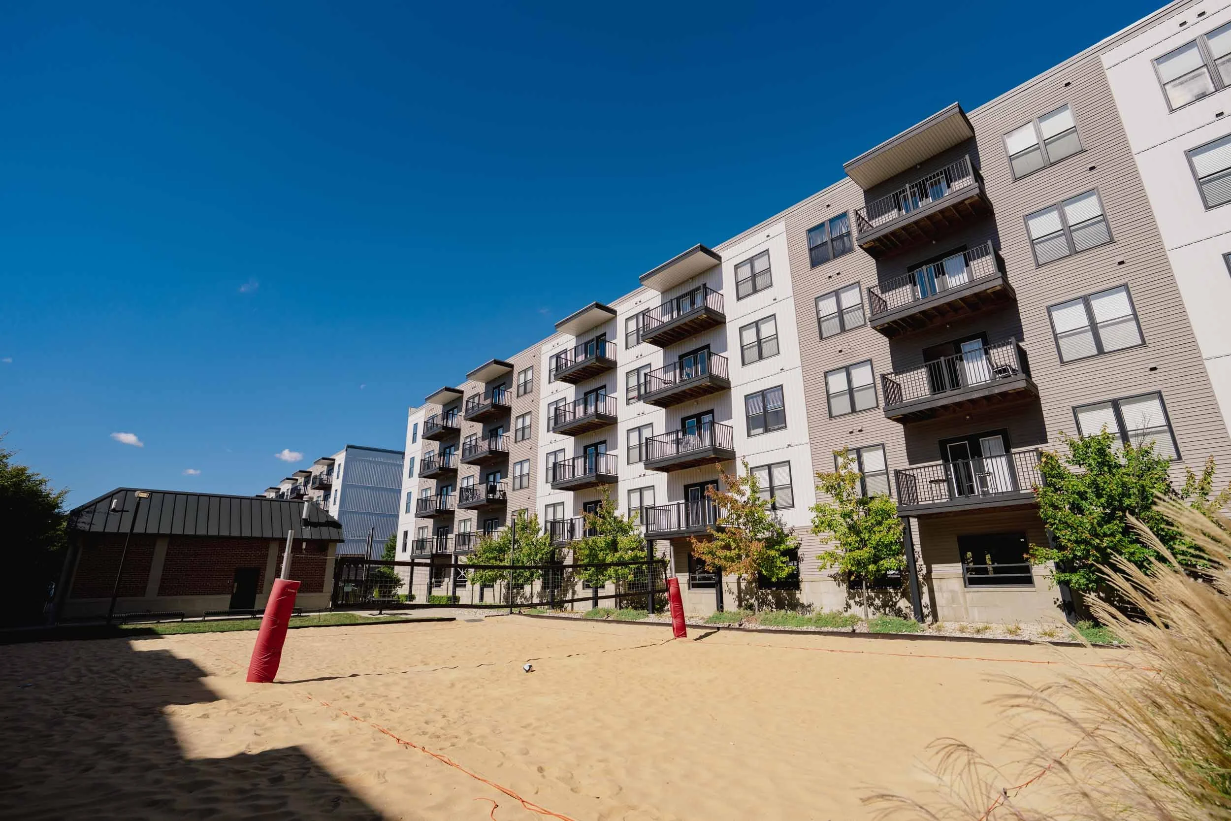 The Griff | Off-Campus Apartments in Columbus, OH near OSU | Sand Volleyball Court