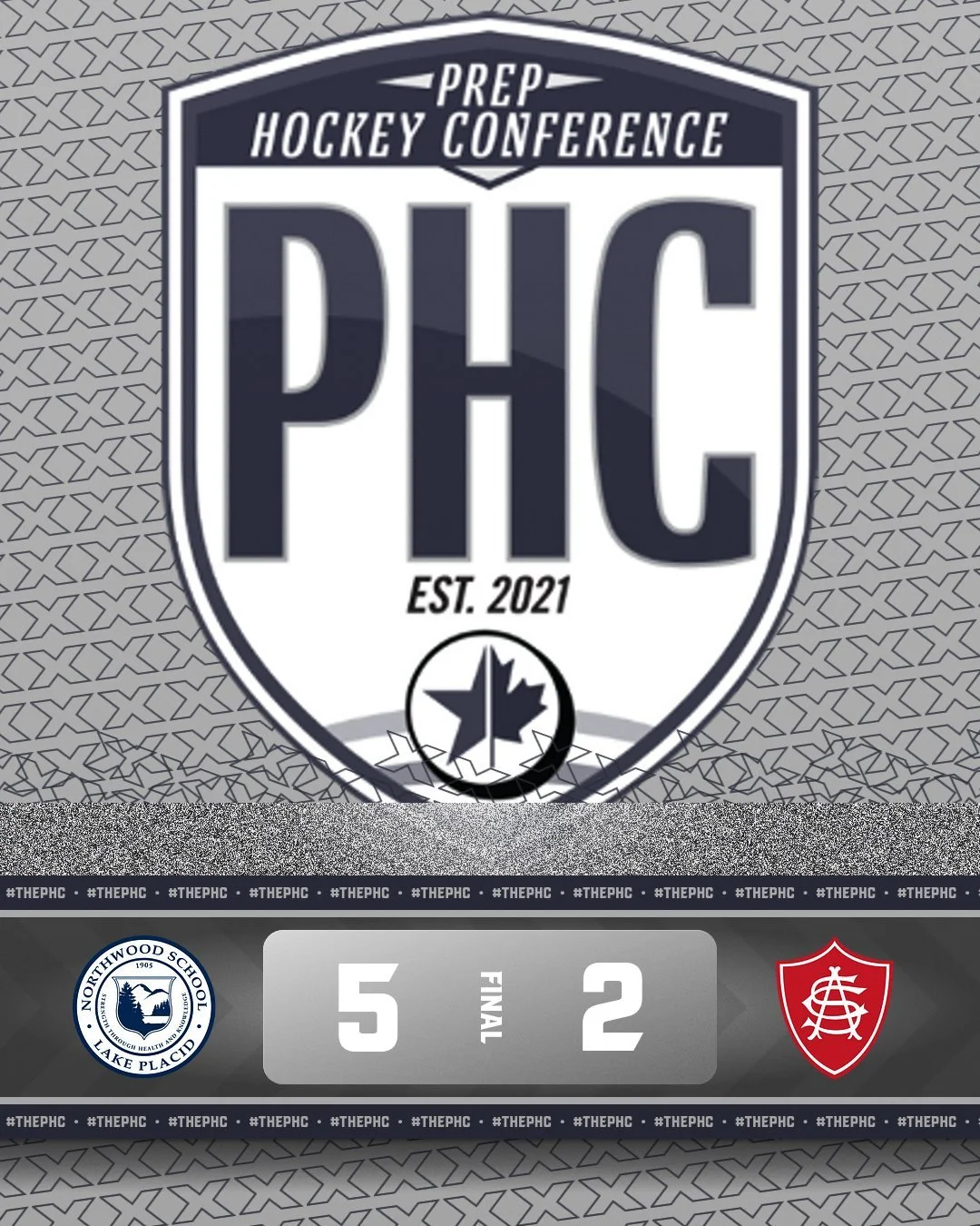 Final from La Brier Family Arena. @northwood.boyshockey takes it 5-2 over @sachockey1899 #thePHC
Box Score: https://gamesheetstats.com/seasons/10610/games/2364277