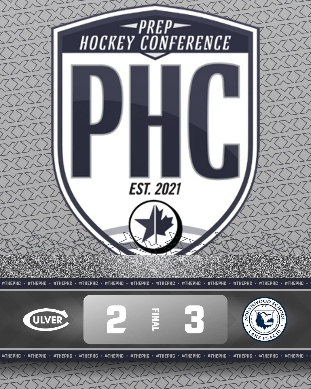 Northwood on the the final #thePHC
📊: https://gamesheetstats.com/seasons/10610/games/2805012