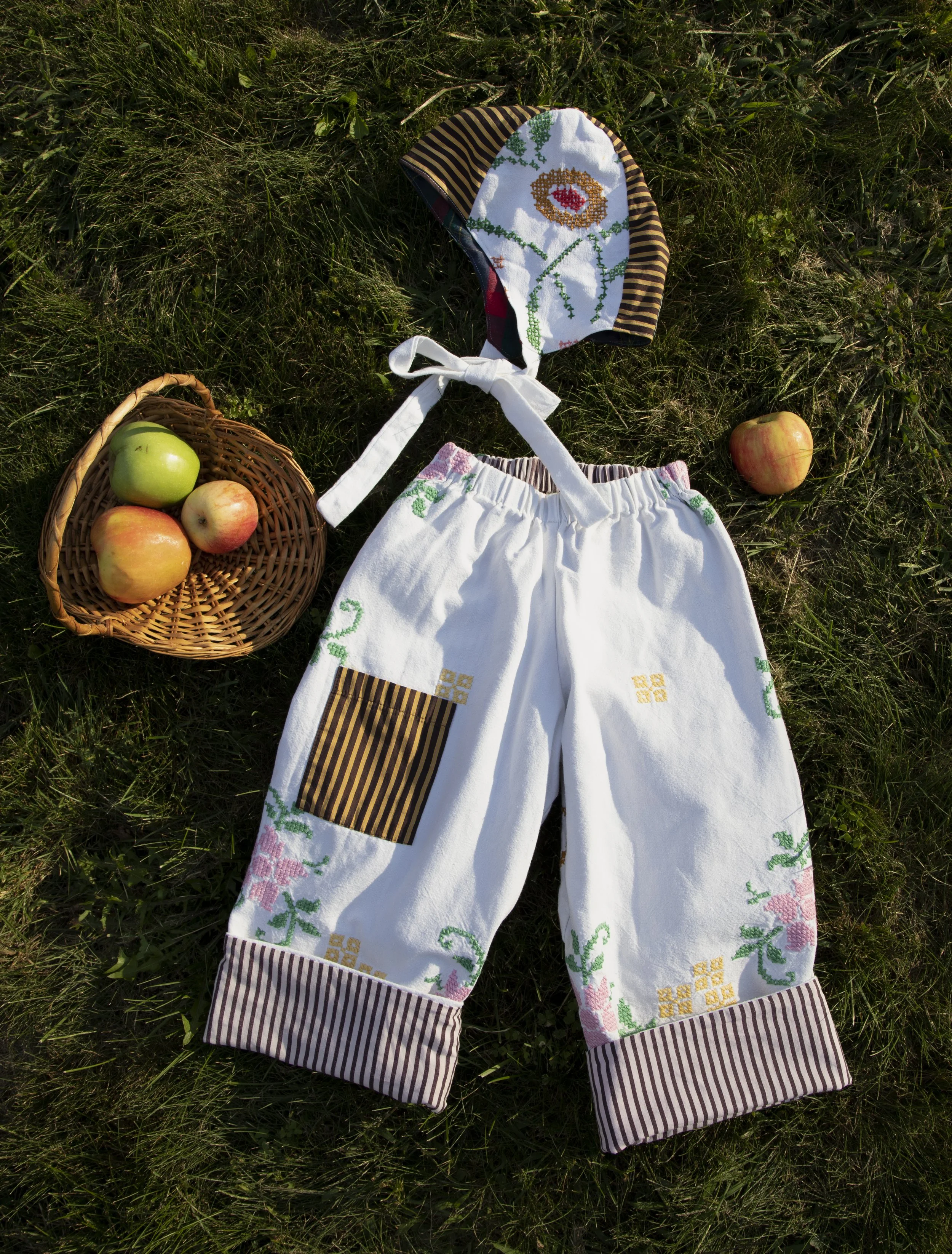 Rose Honey Embroidered Toddler Pants