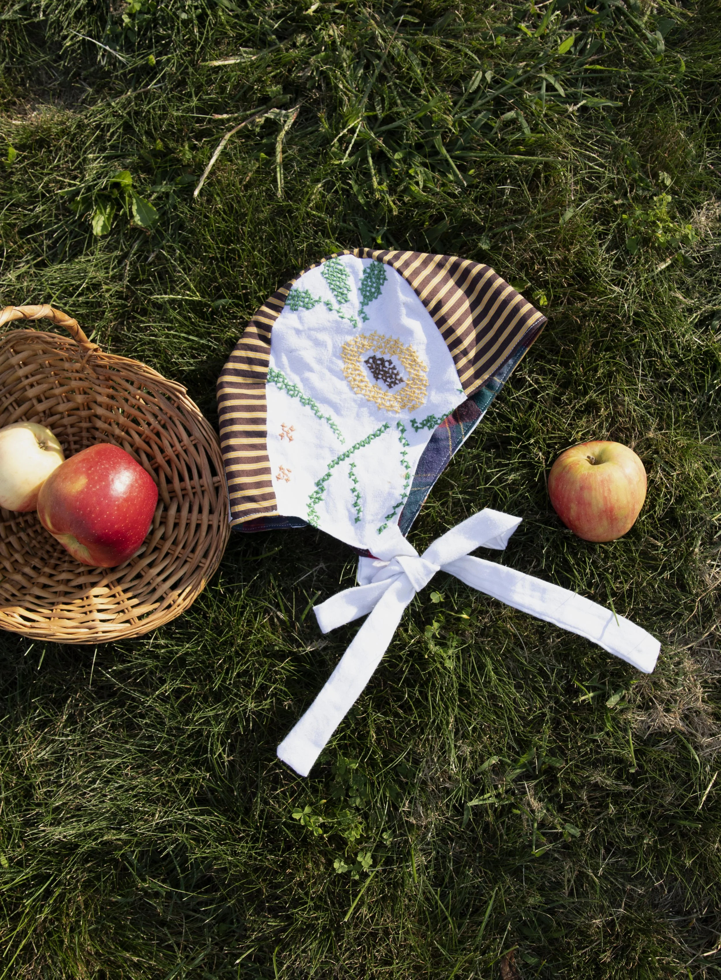 Harvest Blooms Embroidered Toddler Bonnet