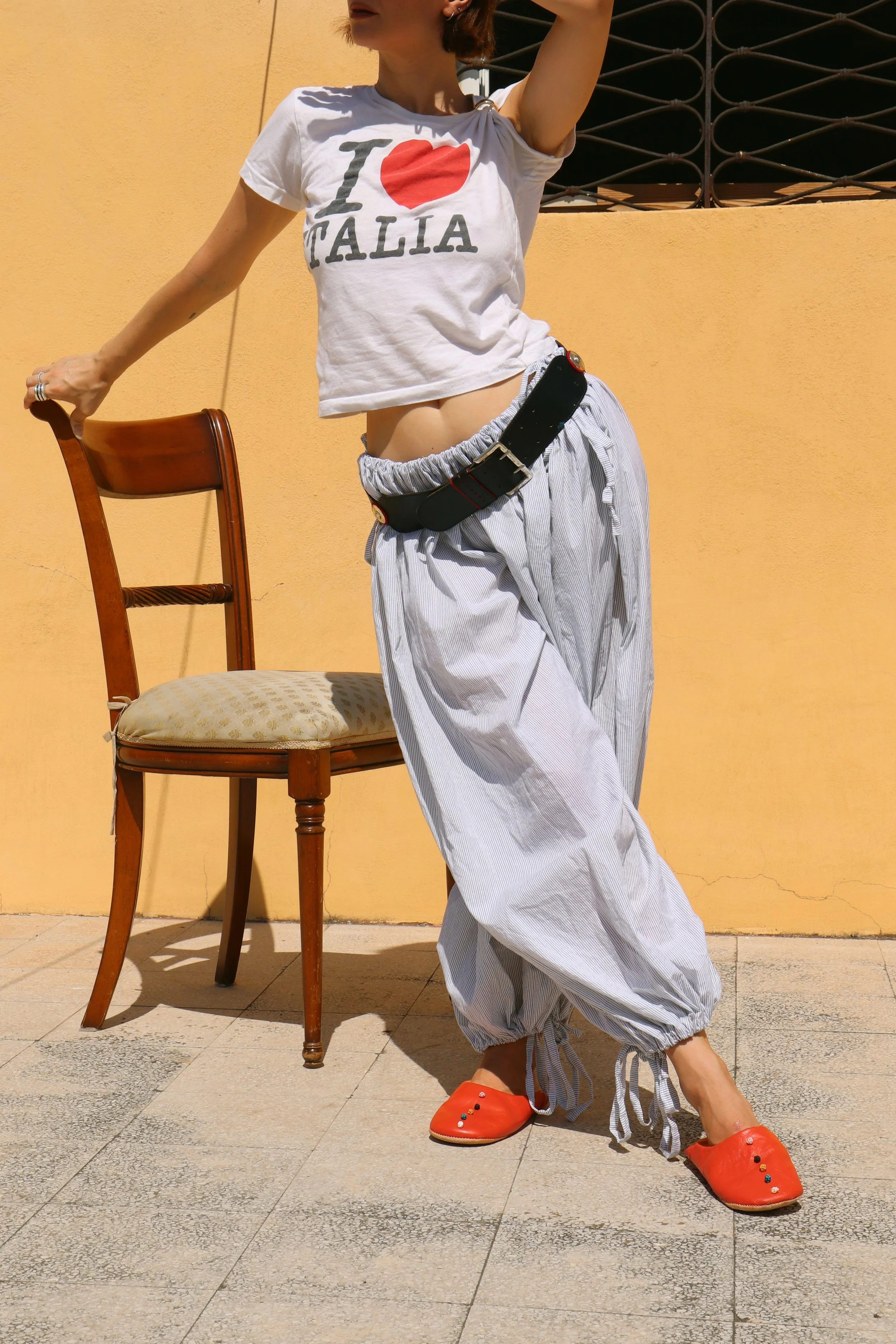 Micro Pinstripe Betty Balloon Pants