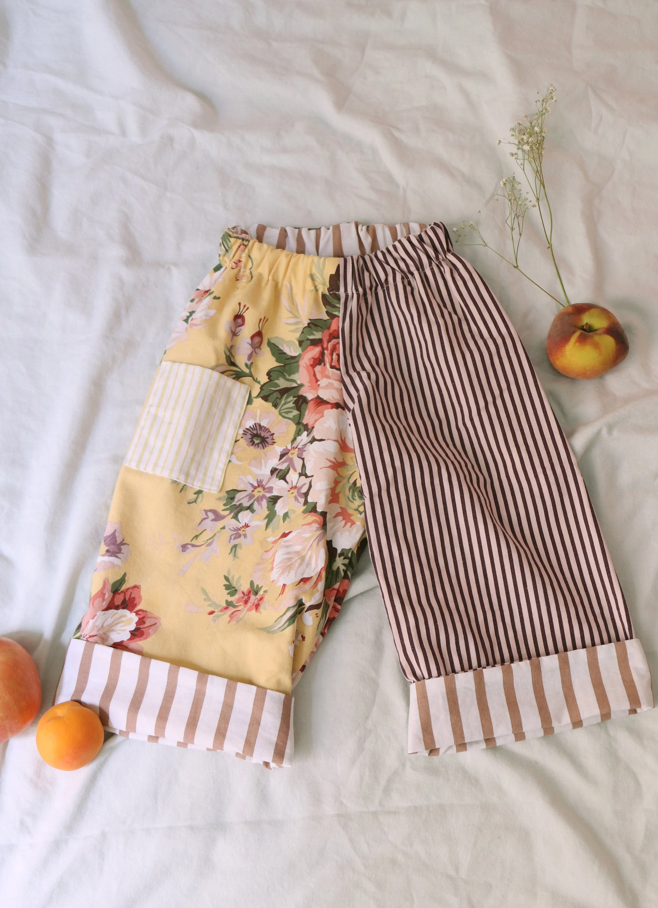 Strawberry Rose Patch Toddler Pants