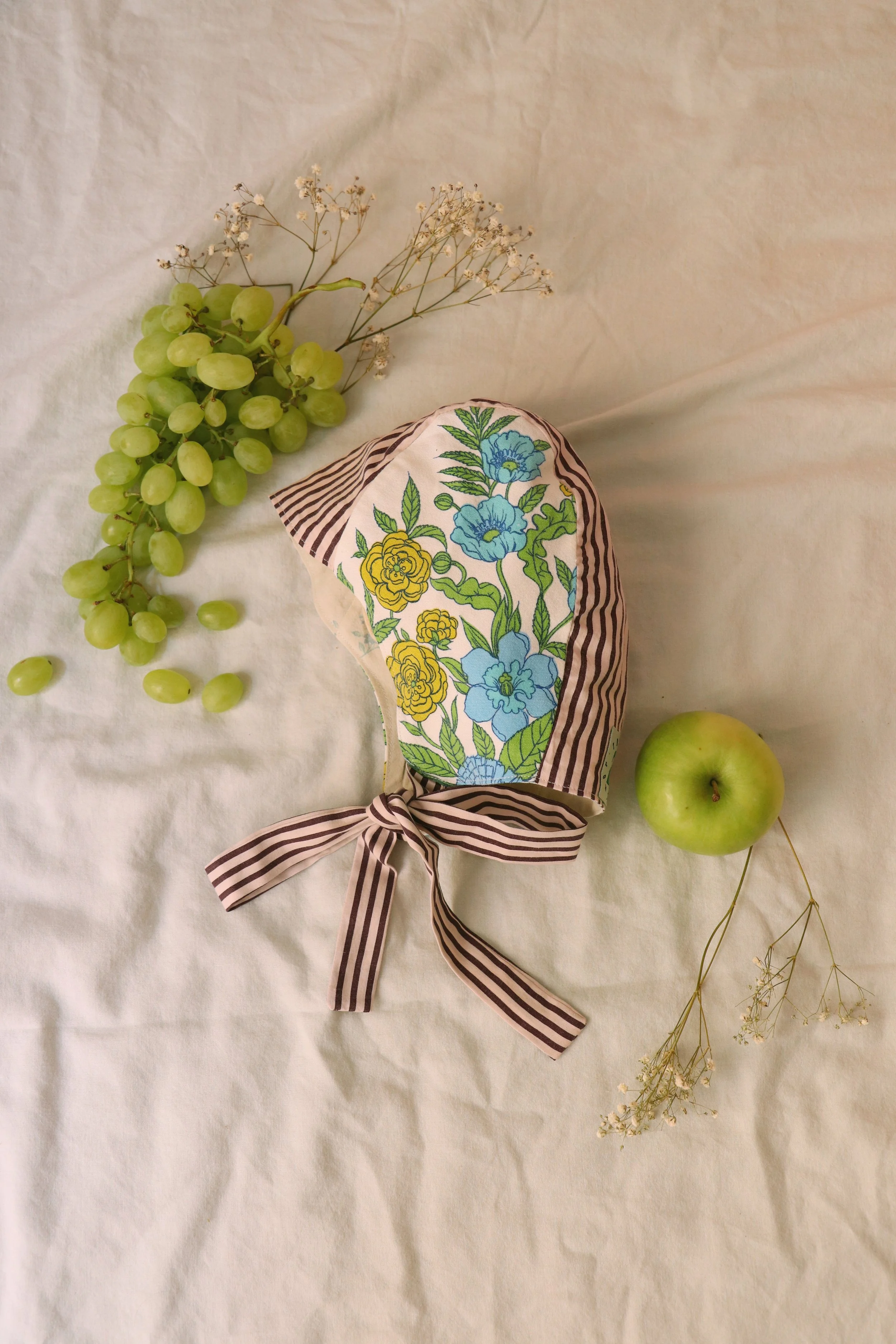 Sky Blue Bouquet Toddler Bonnet