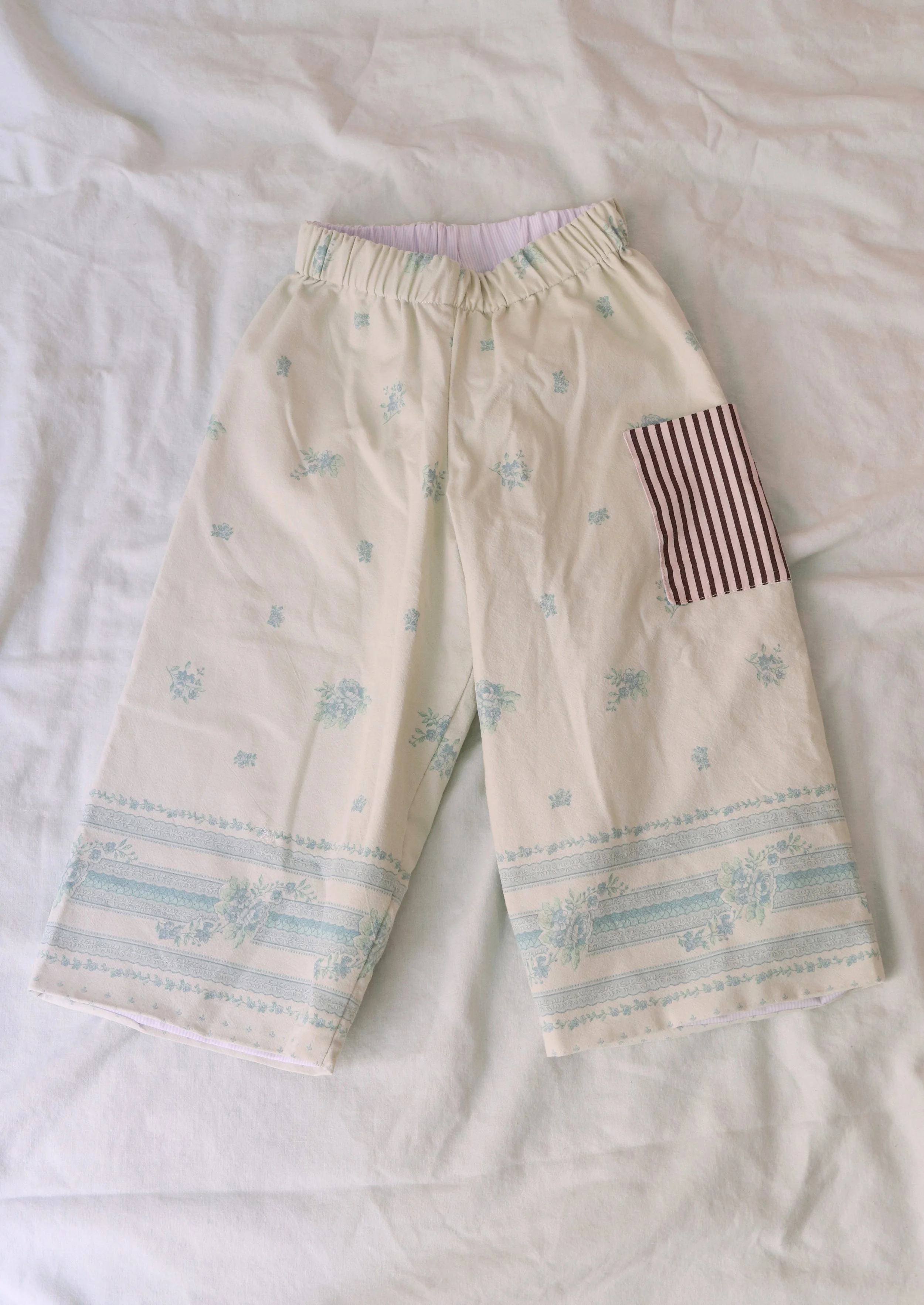 Powder Blue Bouquet Toddler Pants