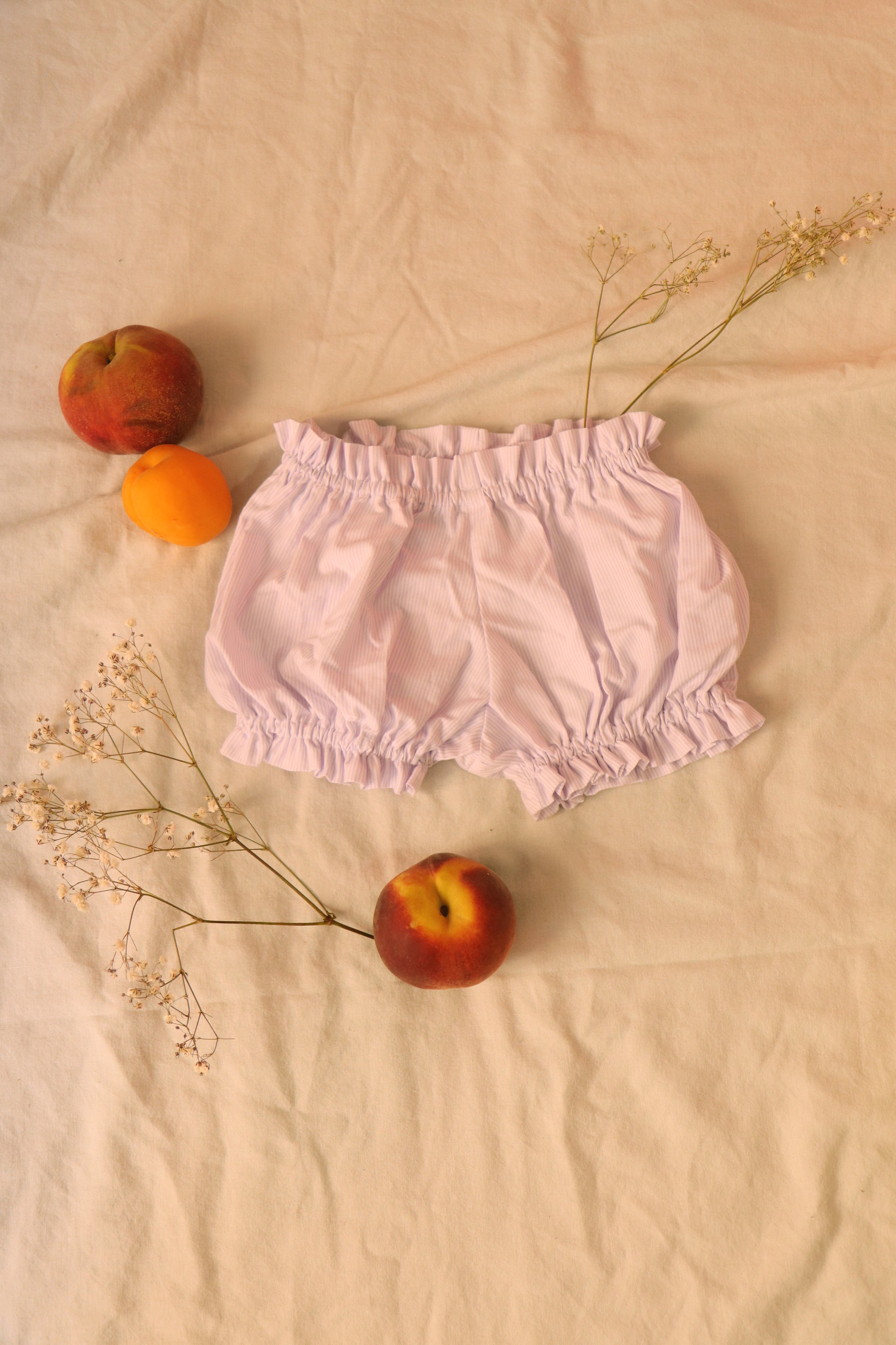 Lavender Garden Stripe Baby Bloomers