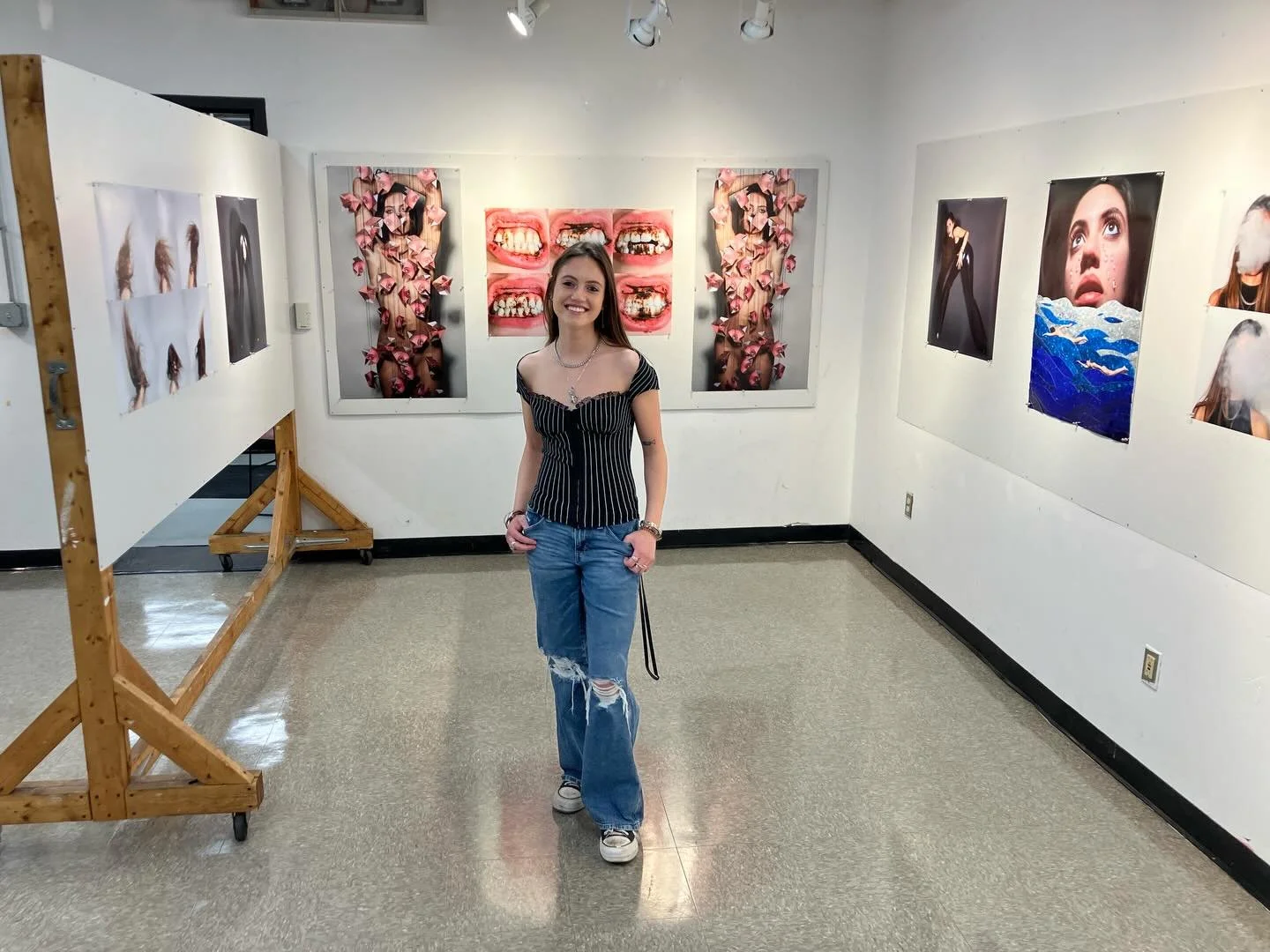 Earlier this year, I began creating this body of self-portrait work tentatively titled "Dancing with Myself." It was such a great feeling to see all of this work come together &amp; get so much wonderful feedback during my senior year fall 