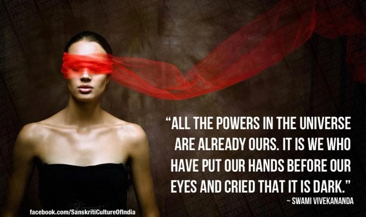 ✨What story is holding you back?✨ 
Most of us don&rsquo;t realize how much power already lives within us.

As Vivekananda wrote, &ldquo;All the powers in the universe are already ours. It is we who have put our hands before our eyes and cry that it i