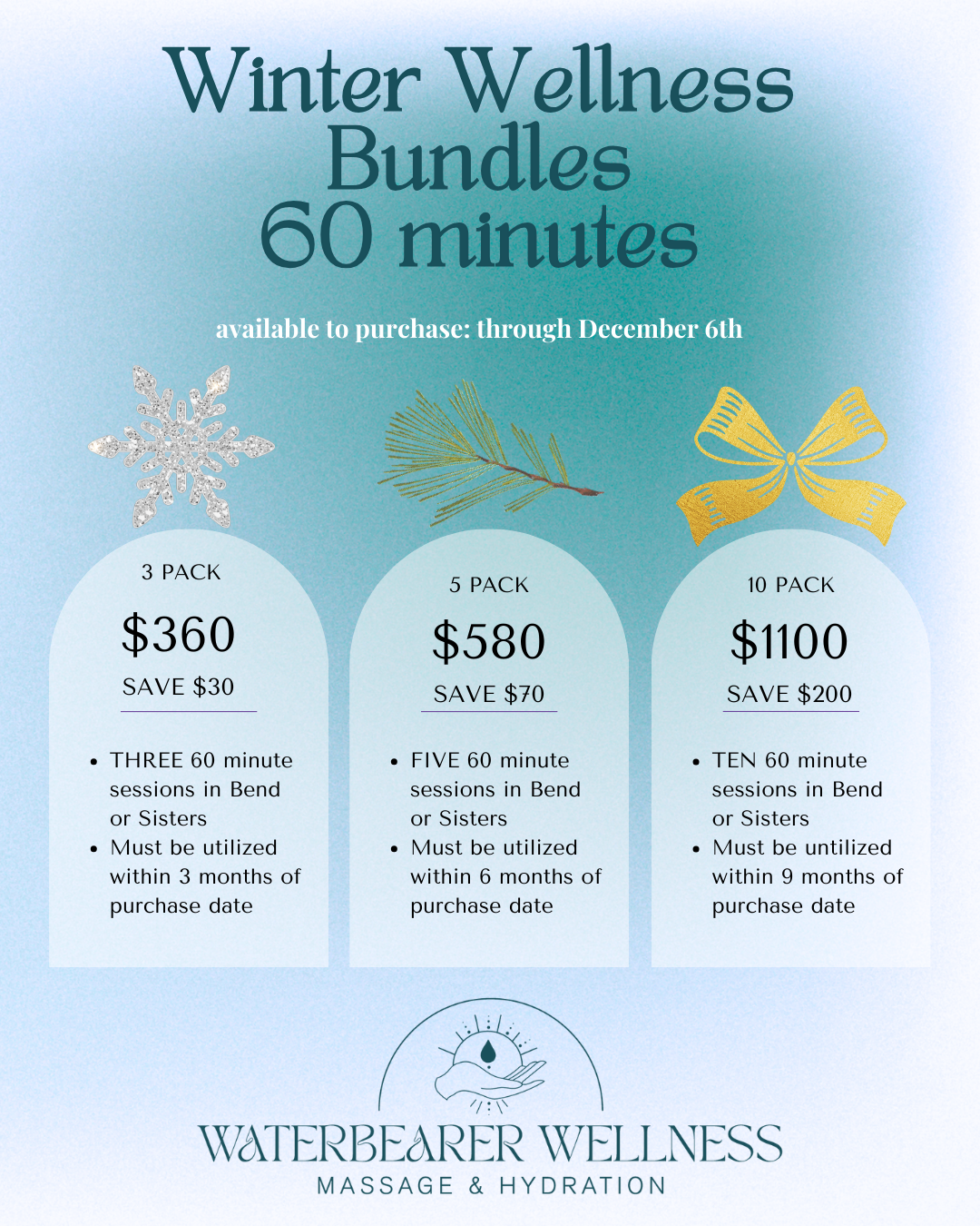 60 MINUTE SESSION BUNDLES