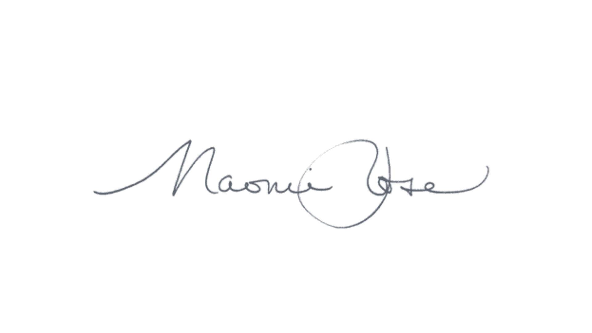 Naomi Rose's signature in cursive.