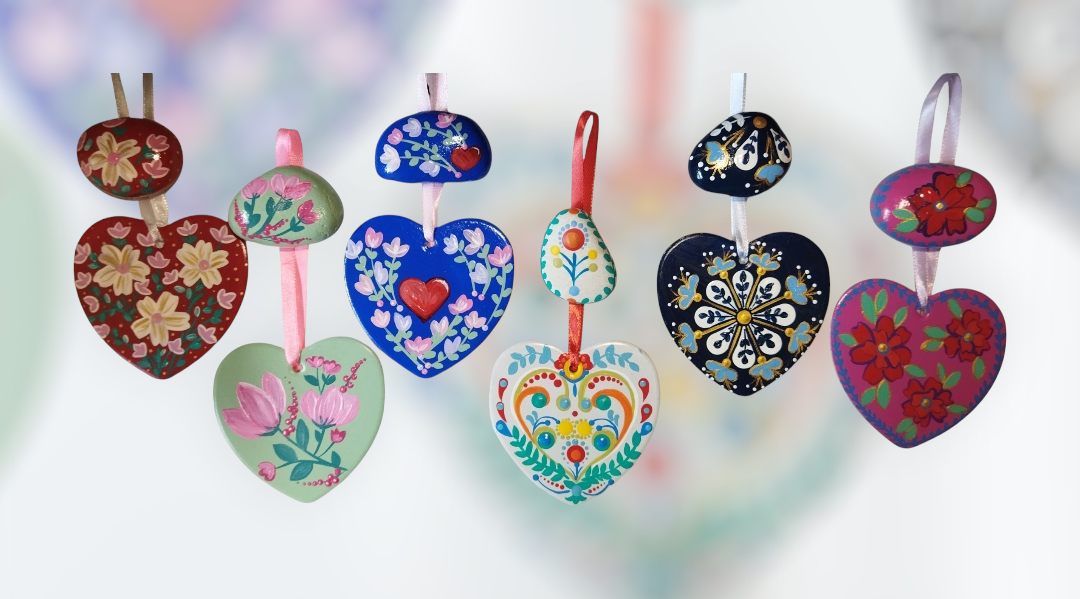 Ceramic hearts
