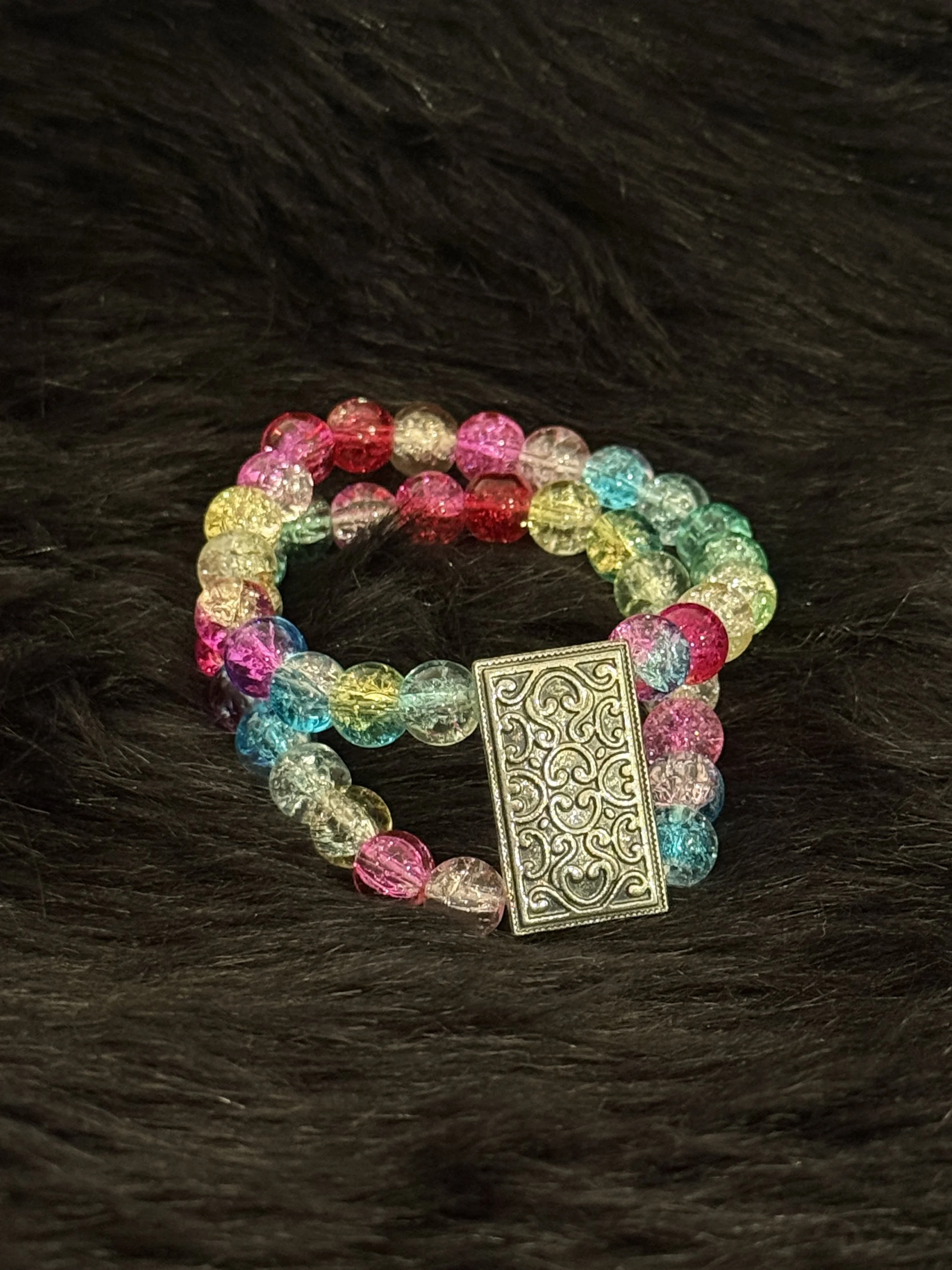 Rainbow Bling Medallion (Stretch)