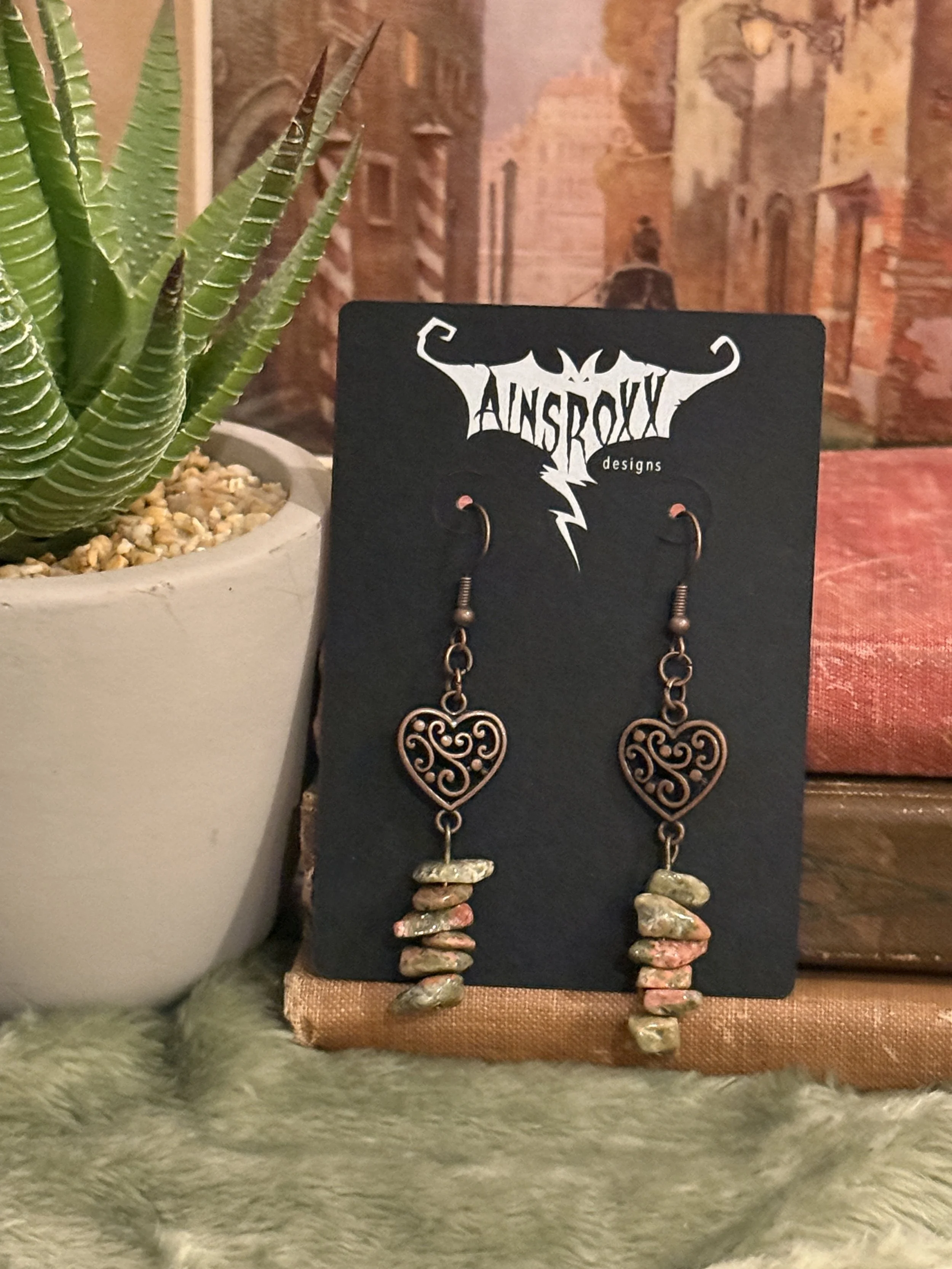 Copper Heart Stack Stone