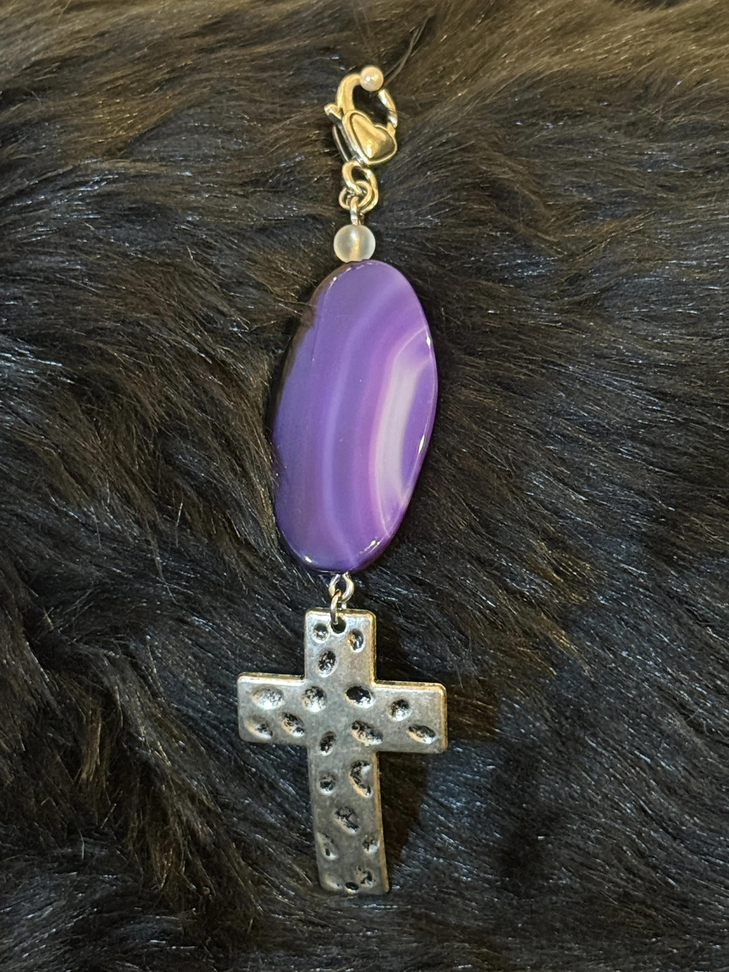 Purple Stone Cross