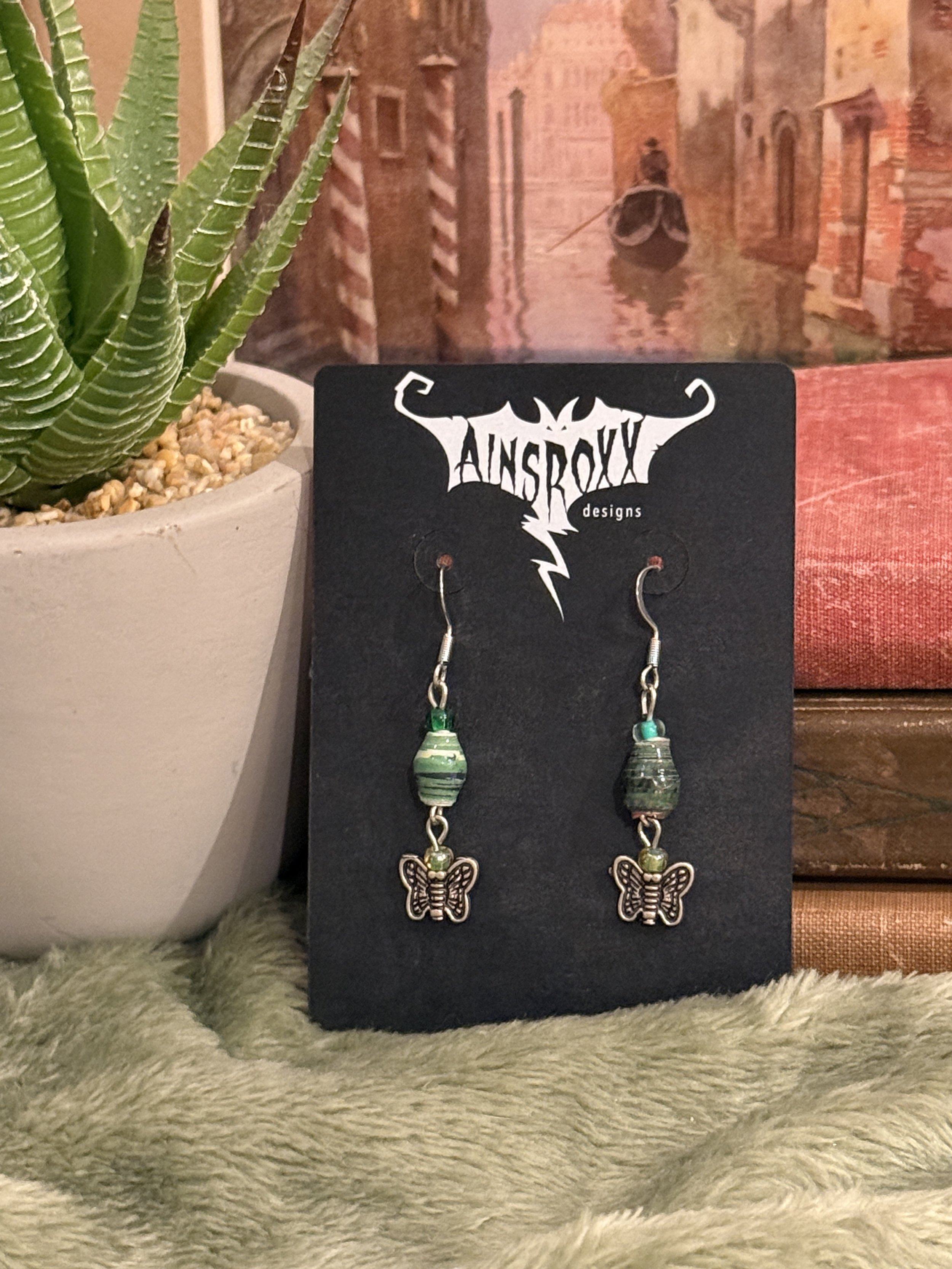 Little Butterflies (green)