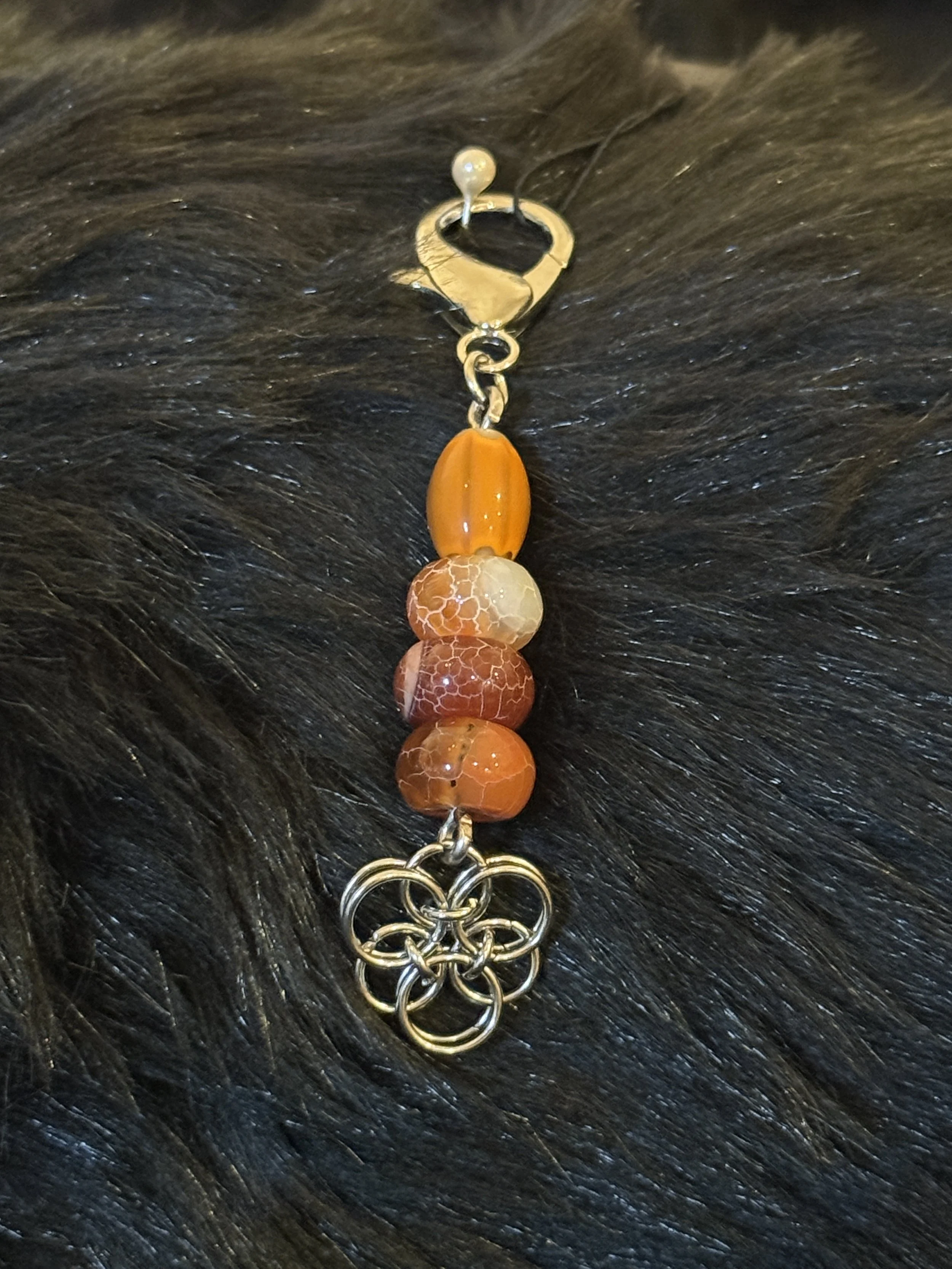 Orange Chain Mail Flower