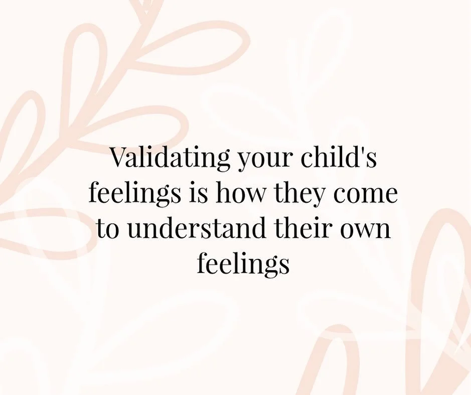 This may sound simple but in the moment when your child is angry, tantruming or in a fight or flight response, you often are too. When we look past the behavior, validate and reflect this allows your child to feel seen, soothed and safe.