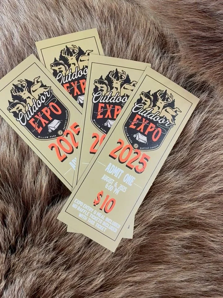 We have 4 extra tickets to an incredible event in Parker County! You&rsquo;ll also have a chance to win one of Garren&rsquo;s handmade leather scabbards!! We are here at the store until 5, come get ya a ticket! 

The Outdoor Expo is tomorrow, Wednesd