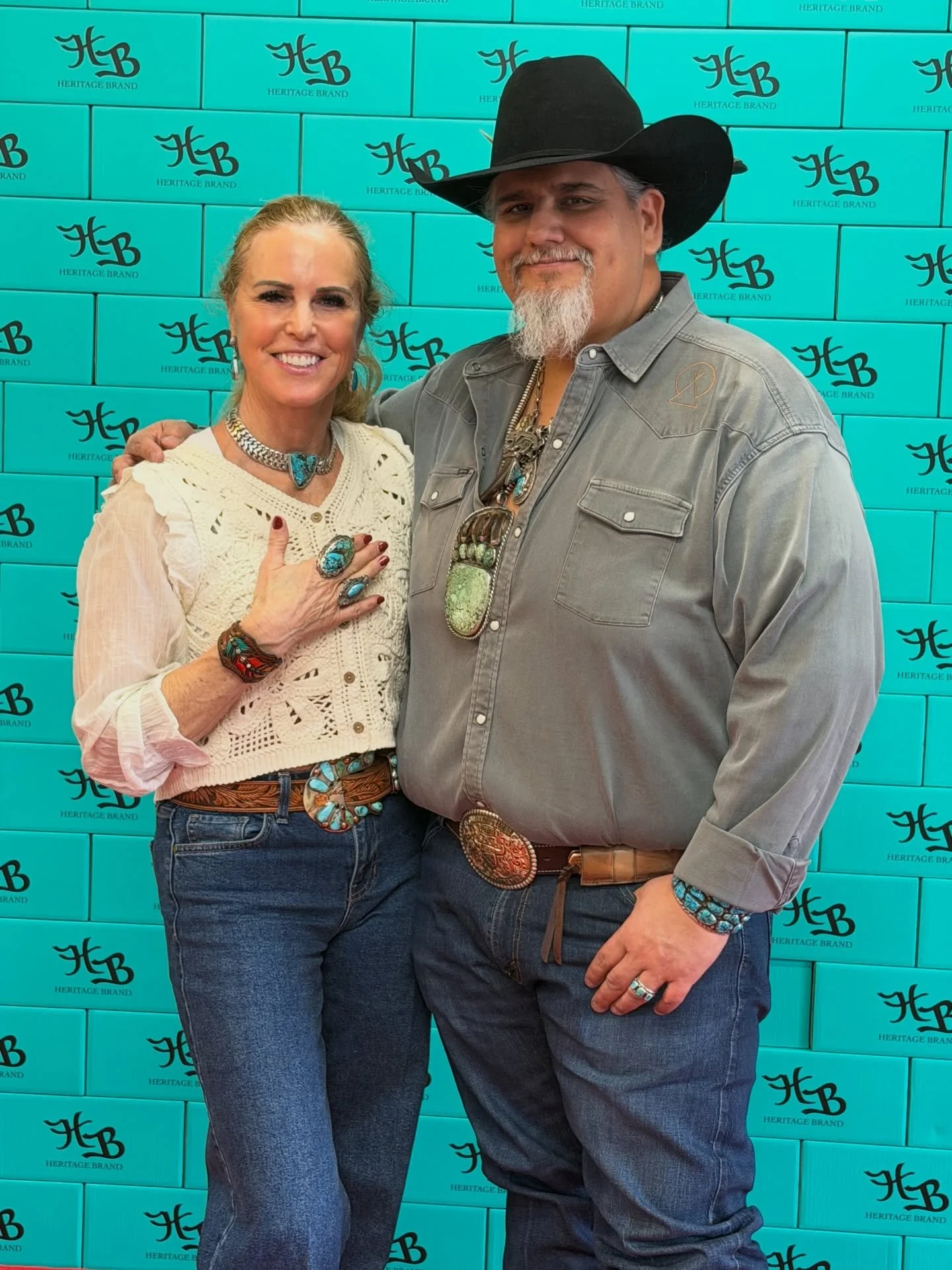 The lovely Ms. Diane dropped by our Stockyards Pop-Up and left looking fabulous in her new @leatherchief jewelry! We&rsquo;re grateful for friends like you and Clark, it was wonderful spending the afternoon with y&rsquo;all!