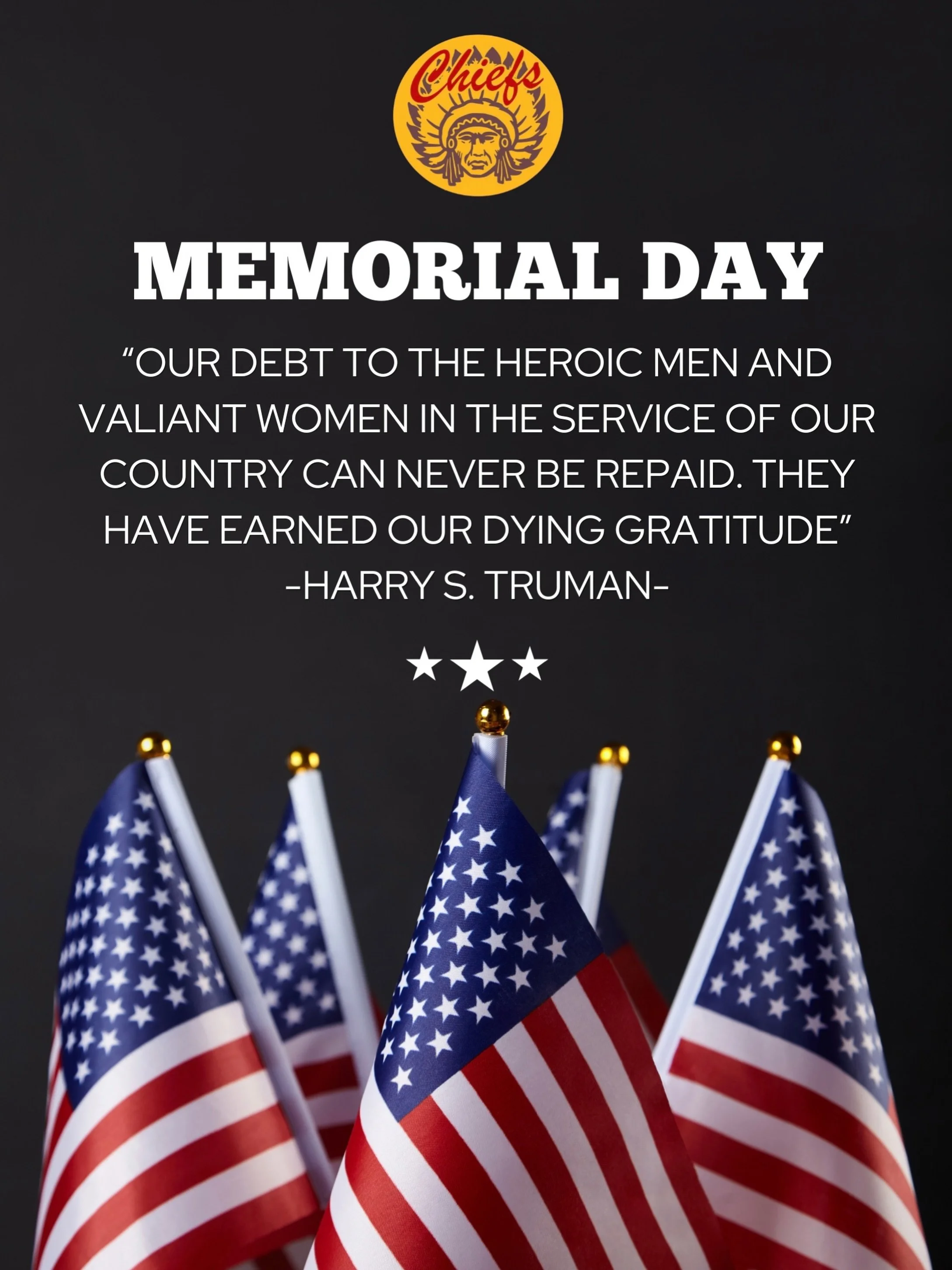This Memorial Day, we honor and remember the brave men and women who made the ultimate sacrifice for our freedom 🇺🇸

Thank you to all who have served and continue to serve our country. Your courage and sacrifice will never be forgotten.

#MemorialD